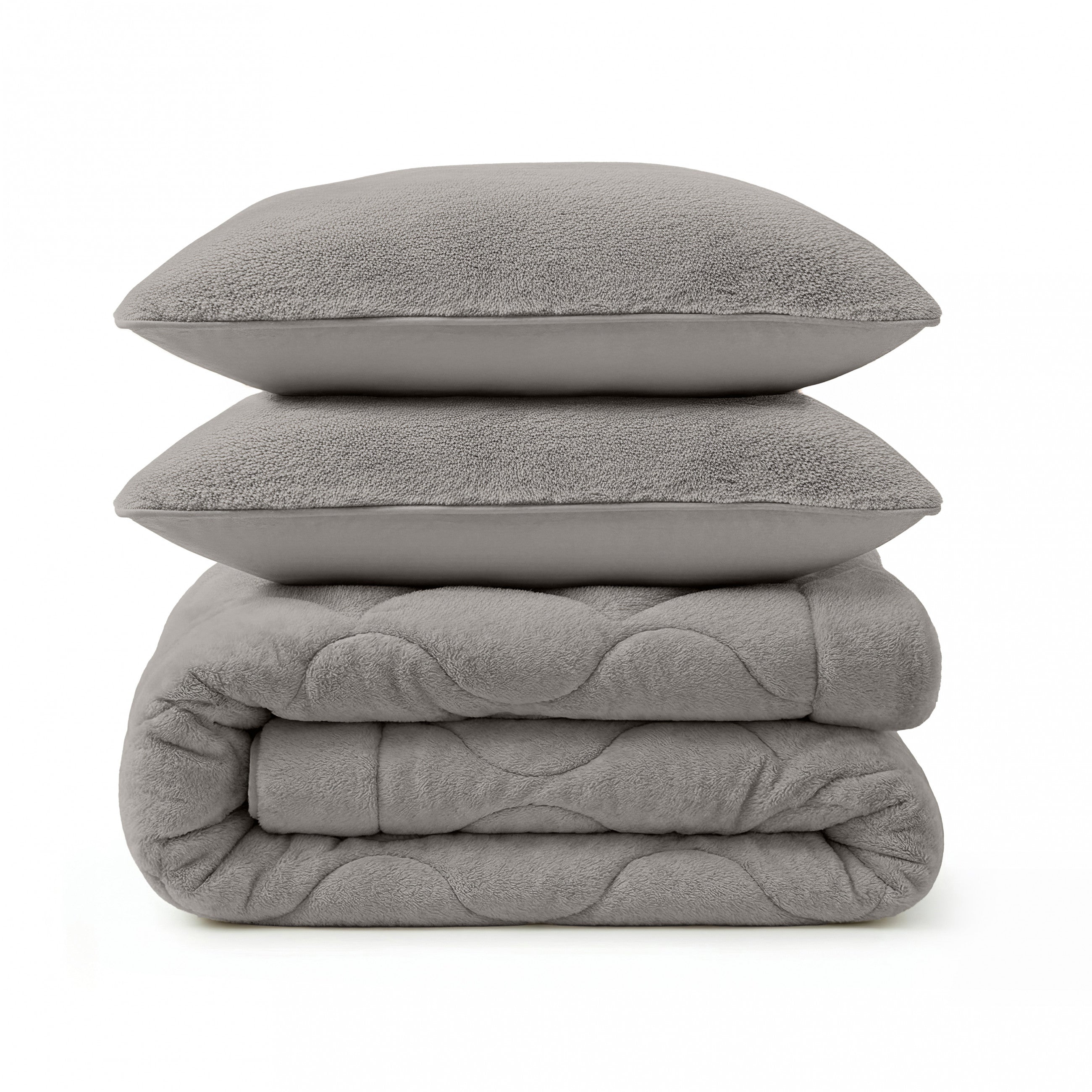 Sleeptime Dekbed en Overtrek in 1 - Fluffy Teddy - Taupe/Grijs