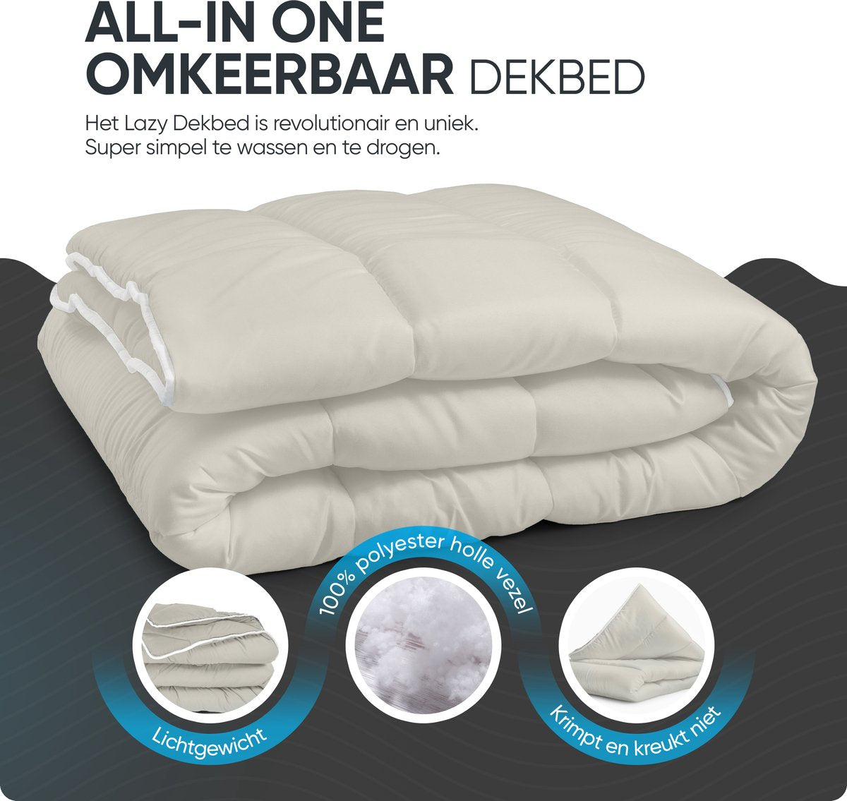 Sleeptime Dekbed en Overtrek in 1 - Creme