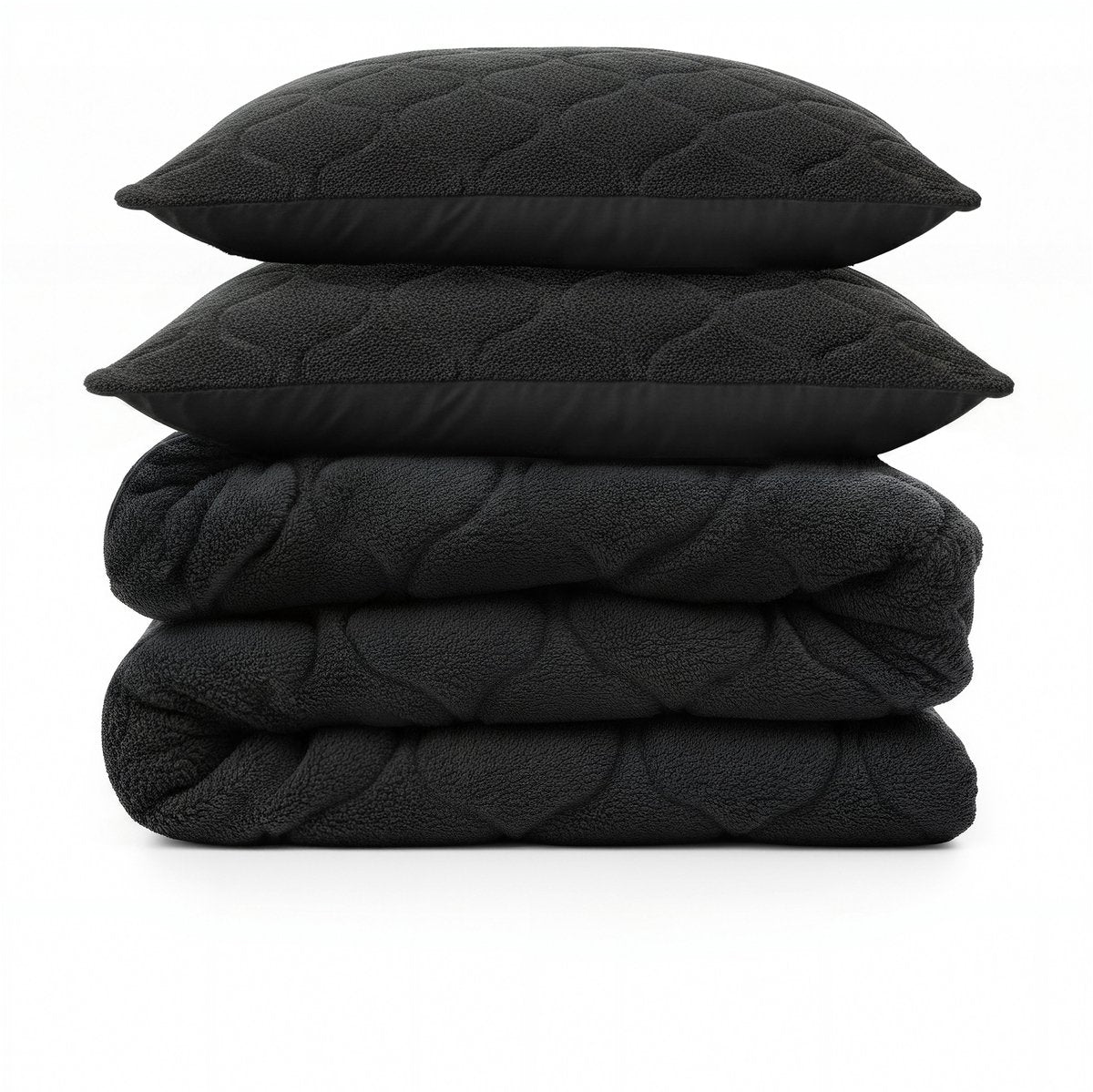 Sleeptime Dekbed en Overtrek in 1 - Teddy - Zwart