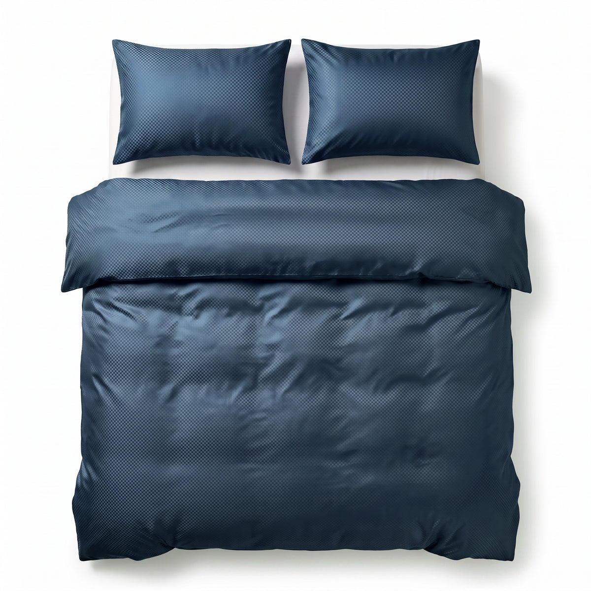 Hotel Dekbedovertrek – Luxe Satijnlook Micropercal – Blauw – Sleeptime