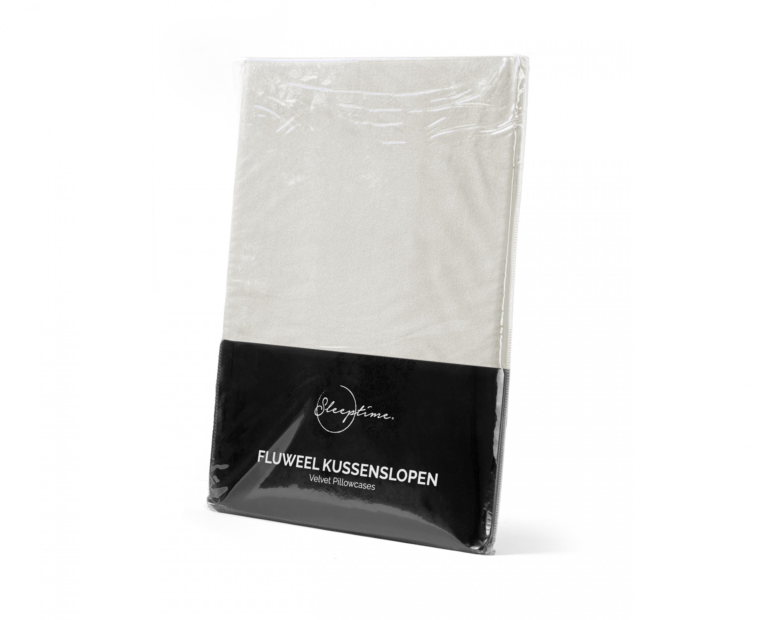 Sleeptime Kussensloop - 2 Stuks - Velvet - Creme - 60x70