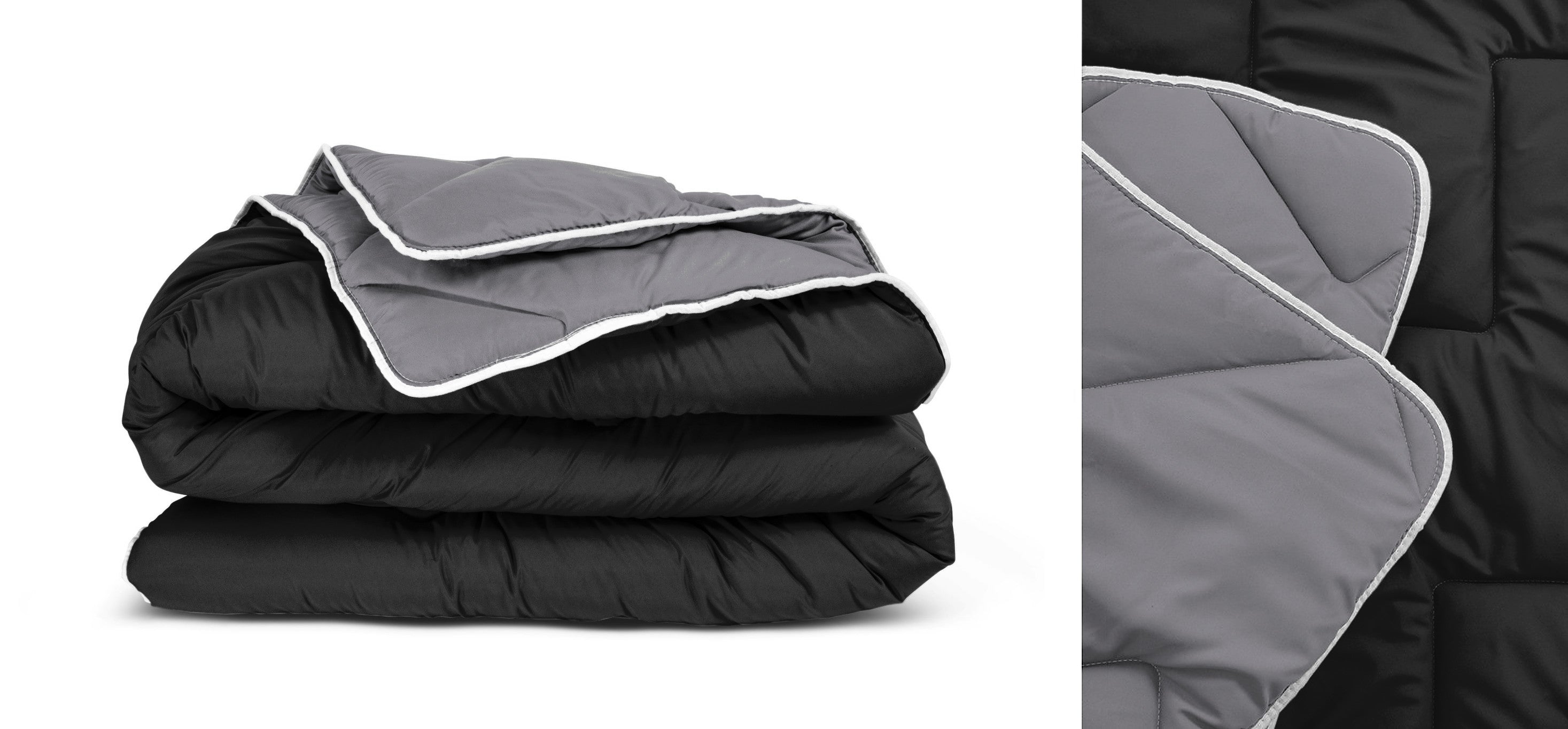 Sleeptime Dekbed en Overtrek in 1 - Zwart/Antraciet