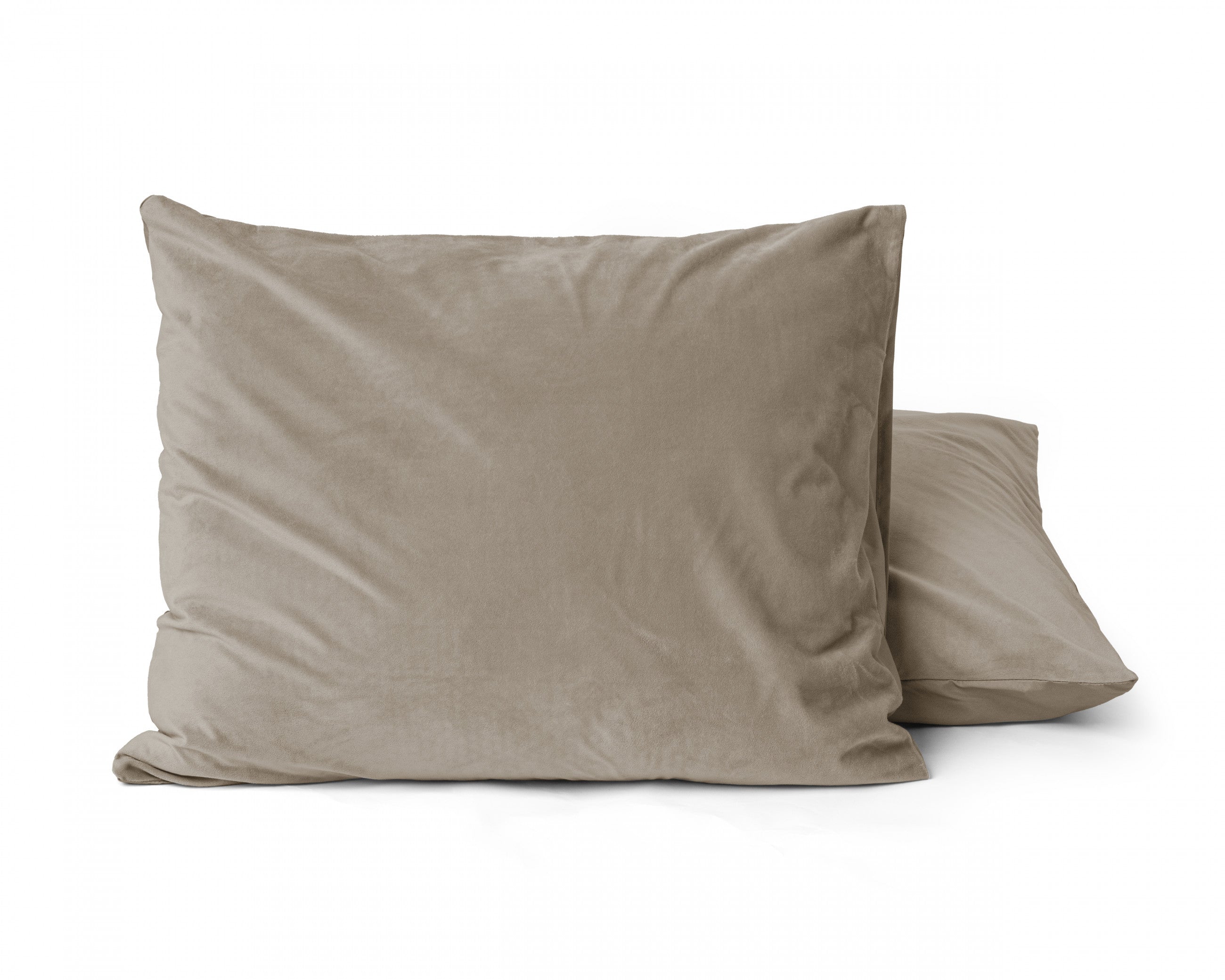 Sleeptime Kussensloop - 2 Stuks - Velvet - Taupe - 60x70