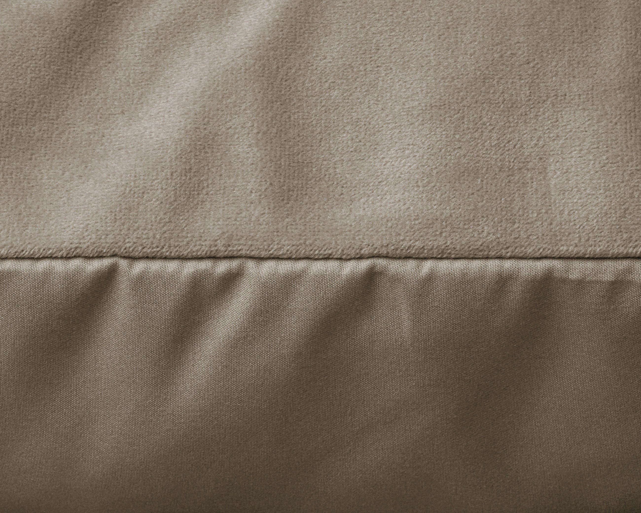Sleeptime Kussensloop - 2 Stuks - Velvet - Taupe - 60x70