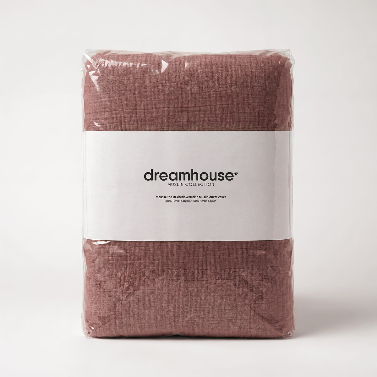 Mousseline dekbedovertrek oud roze 100% katoen – Dreamhouse – foto 7