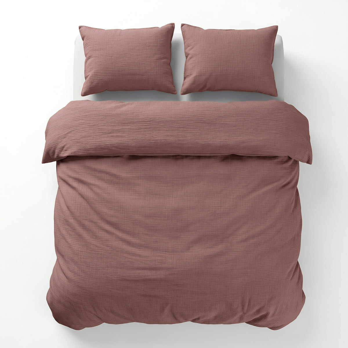 Mousseline dekbedovertrek oud roze 100% katoen – Dreamhouse