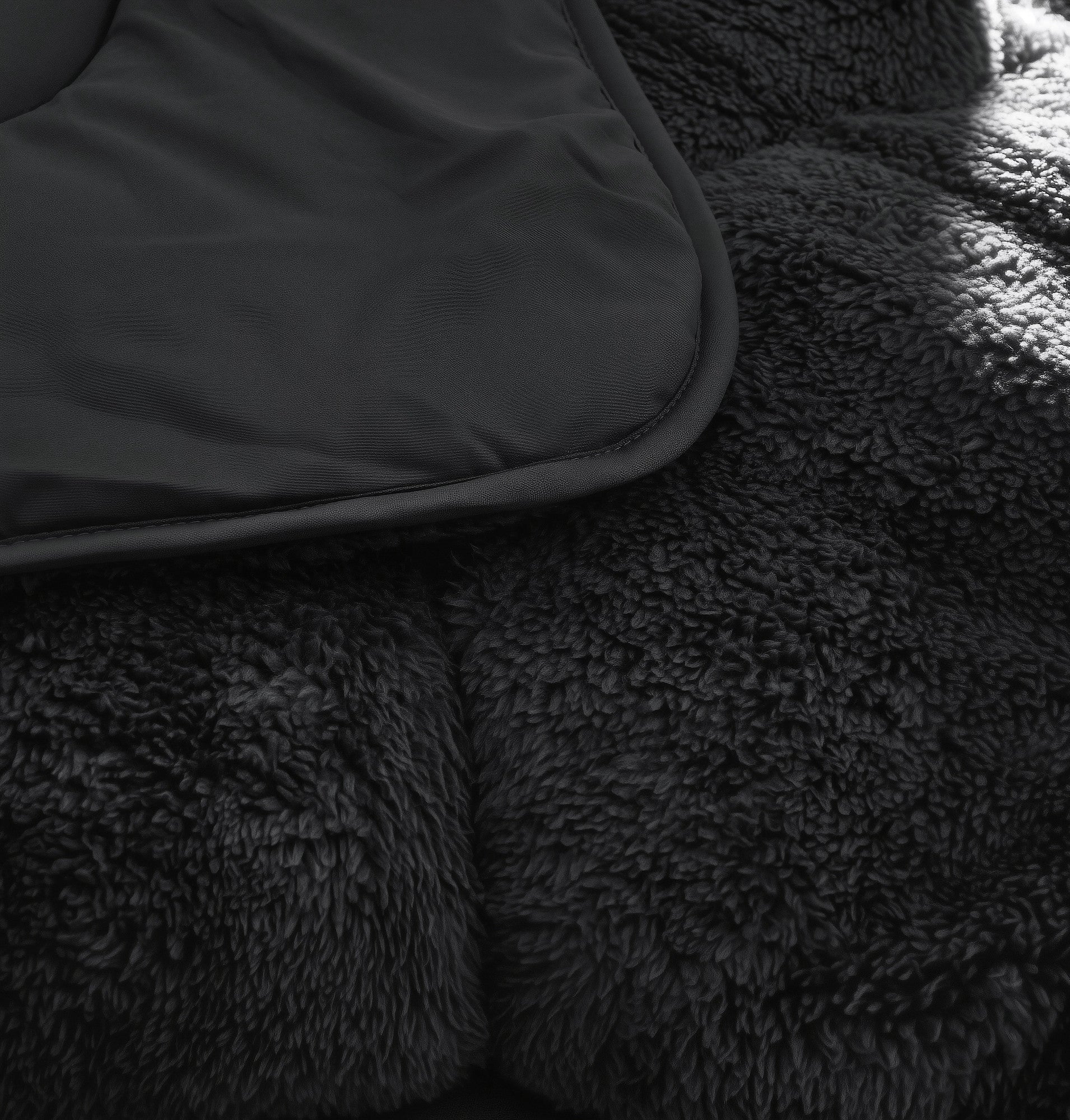 Sleeptime Dekbed en Overtrek in 1 - Teddy - Zwart