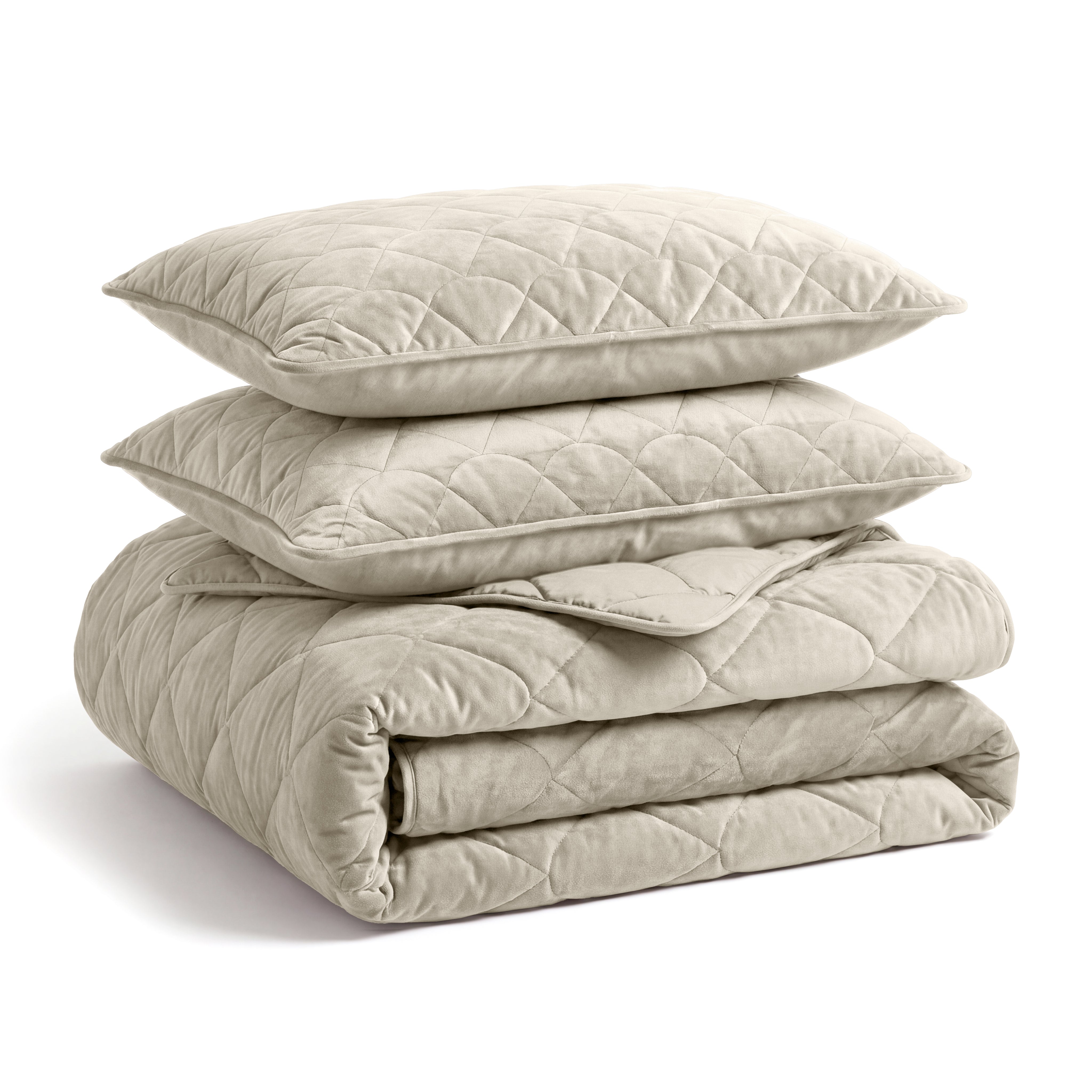 Sleeptime Dekbed en Overtrek in 1 - Velvet - Taupe