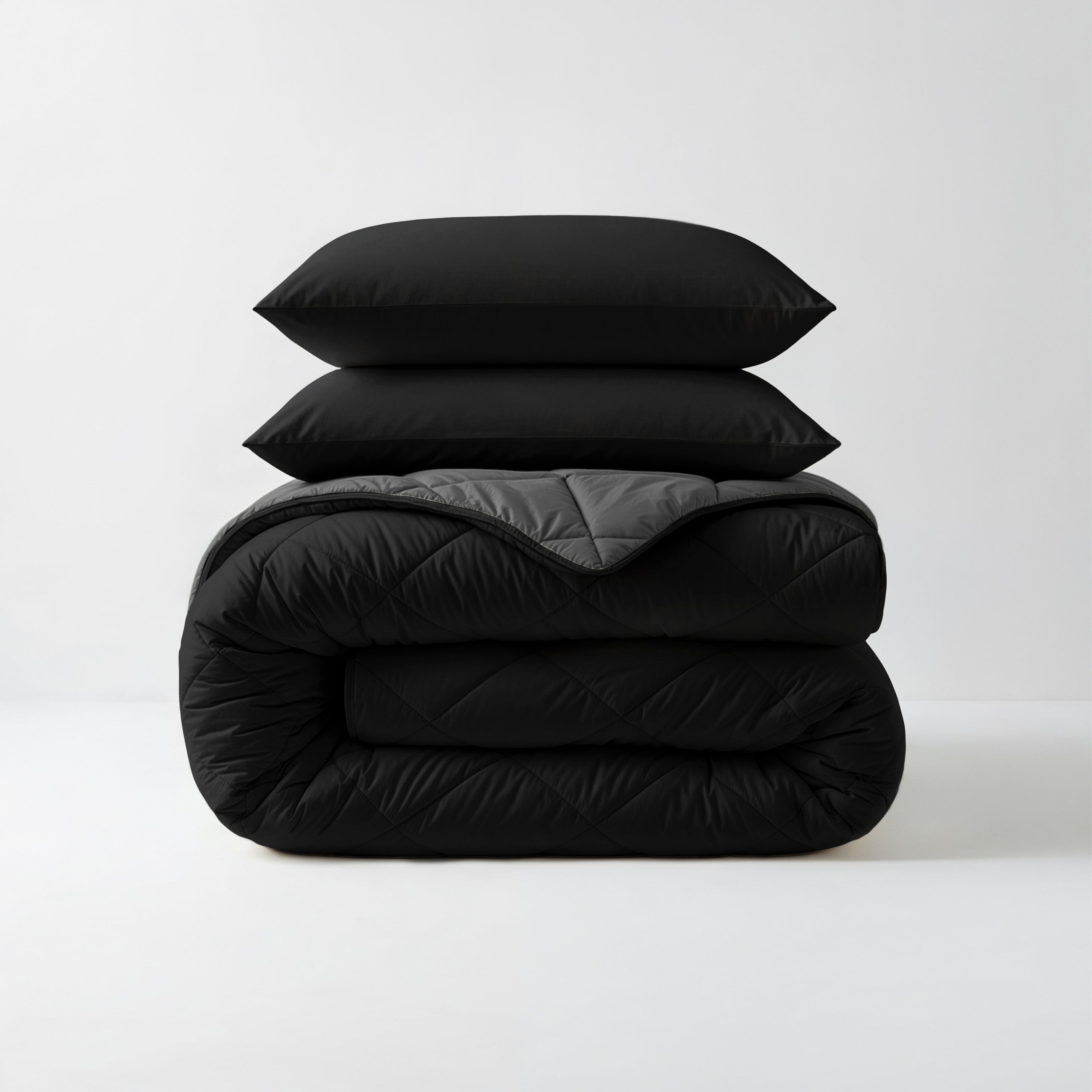 Sleeptime Dekbed en Overtrek in 1 - Diamond - Zwart/Antraciet