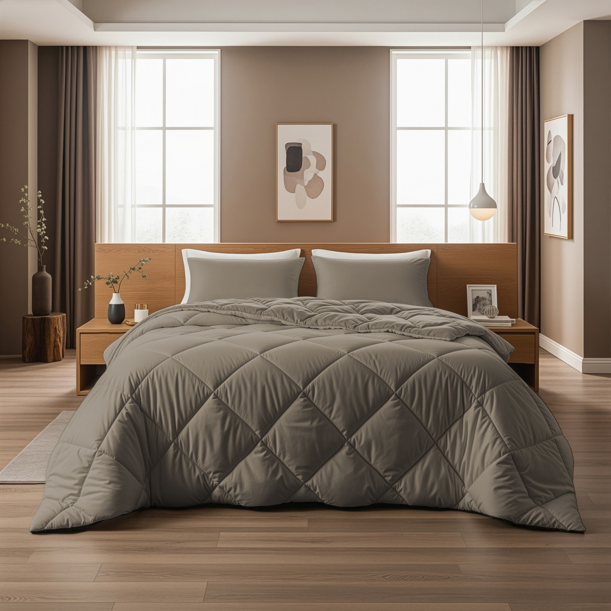 Sleeptime Dekbed en Overtrek in 1 - Diamond - Taupe