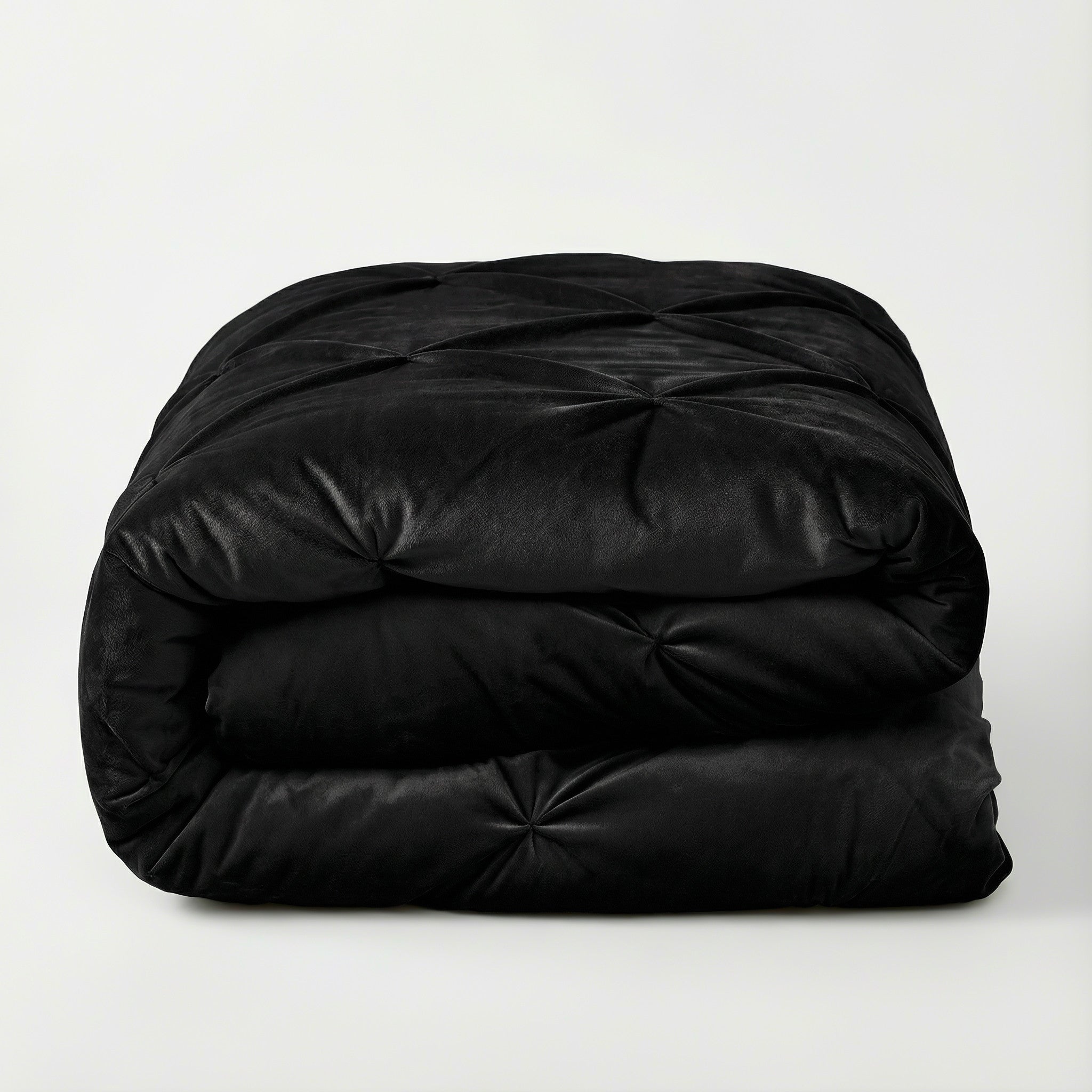 Sleeptime Dekbed en Overtrek in 1 – Velvet Pintuck – Zwart