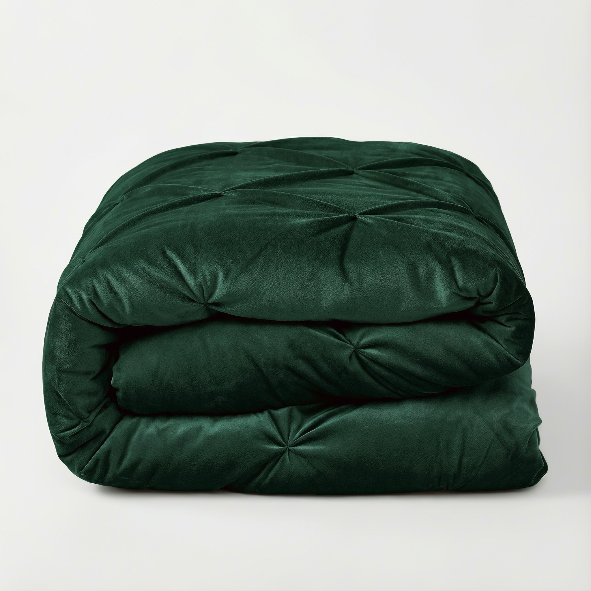 Sleeptime Dekbed en Overtrek in 1 – Velvet Pintuck – Groen