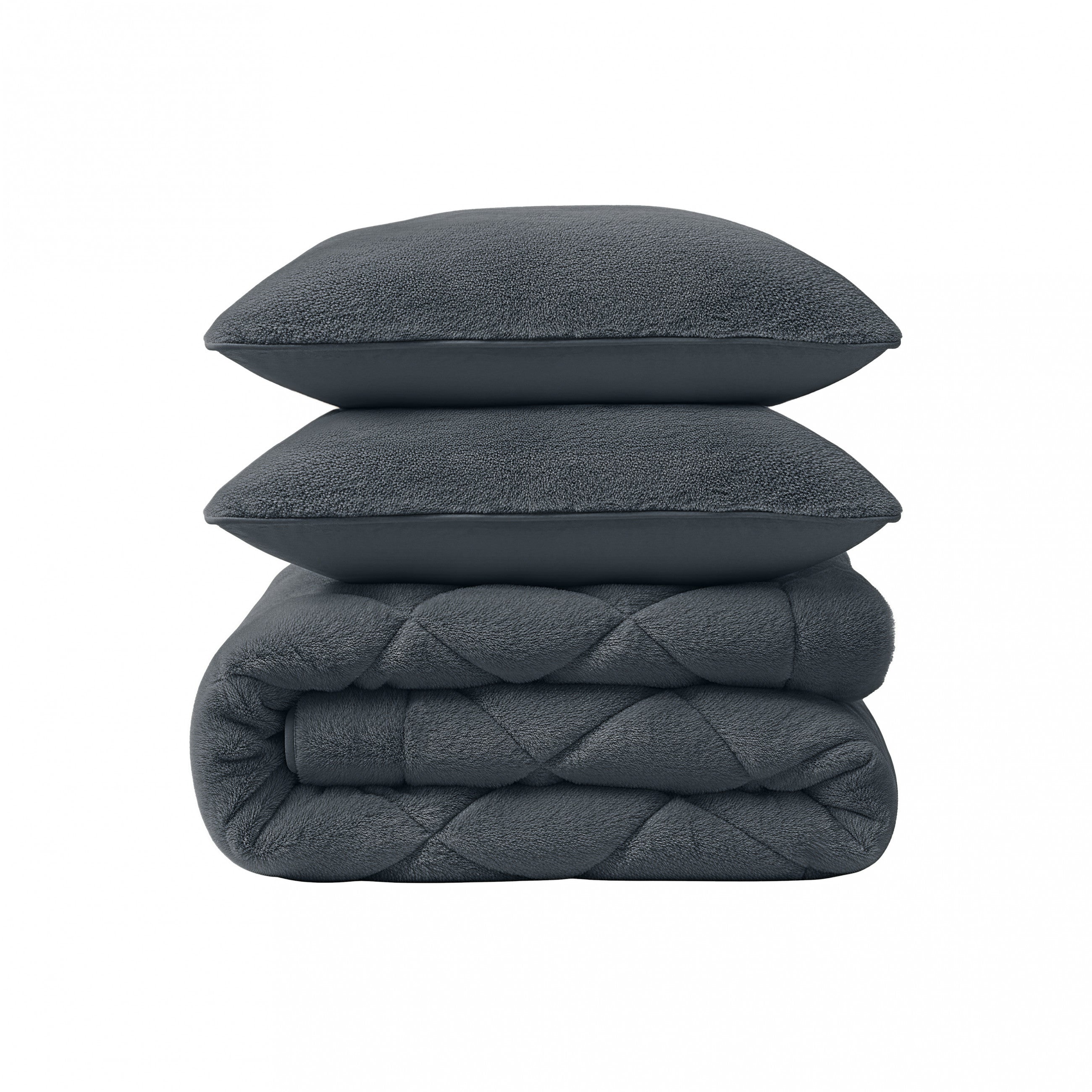 Sleeptime Dekbed en Overtrek in 1 - Fluffy Teddy - Antraciet