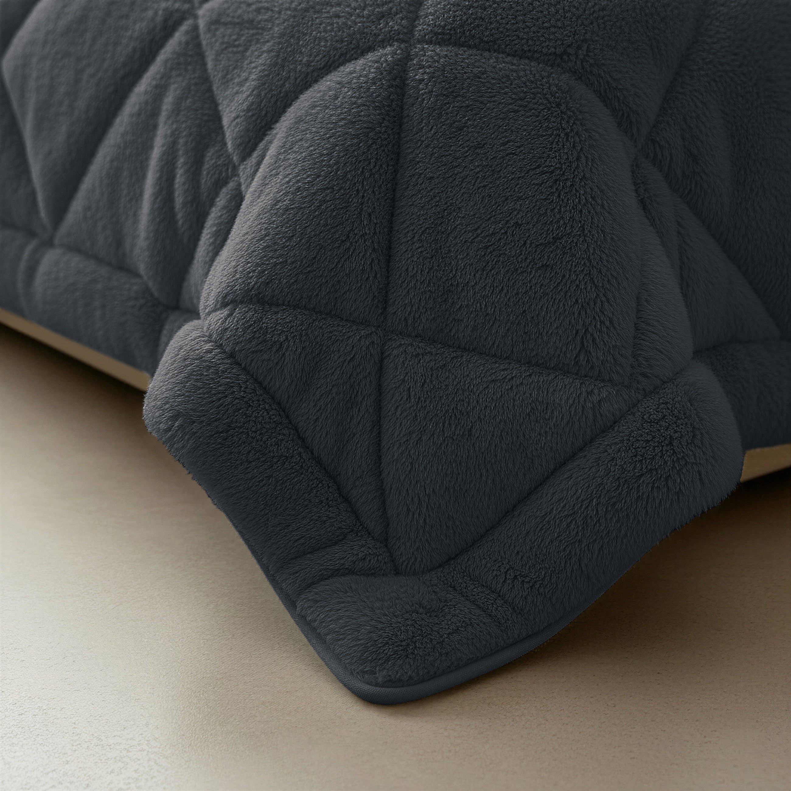 Sleeptime Dekbed en Overtrek in 1 - Fluffy Teddy - Antraciet