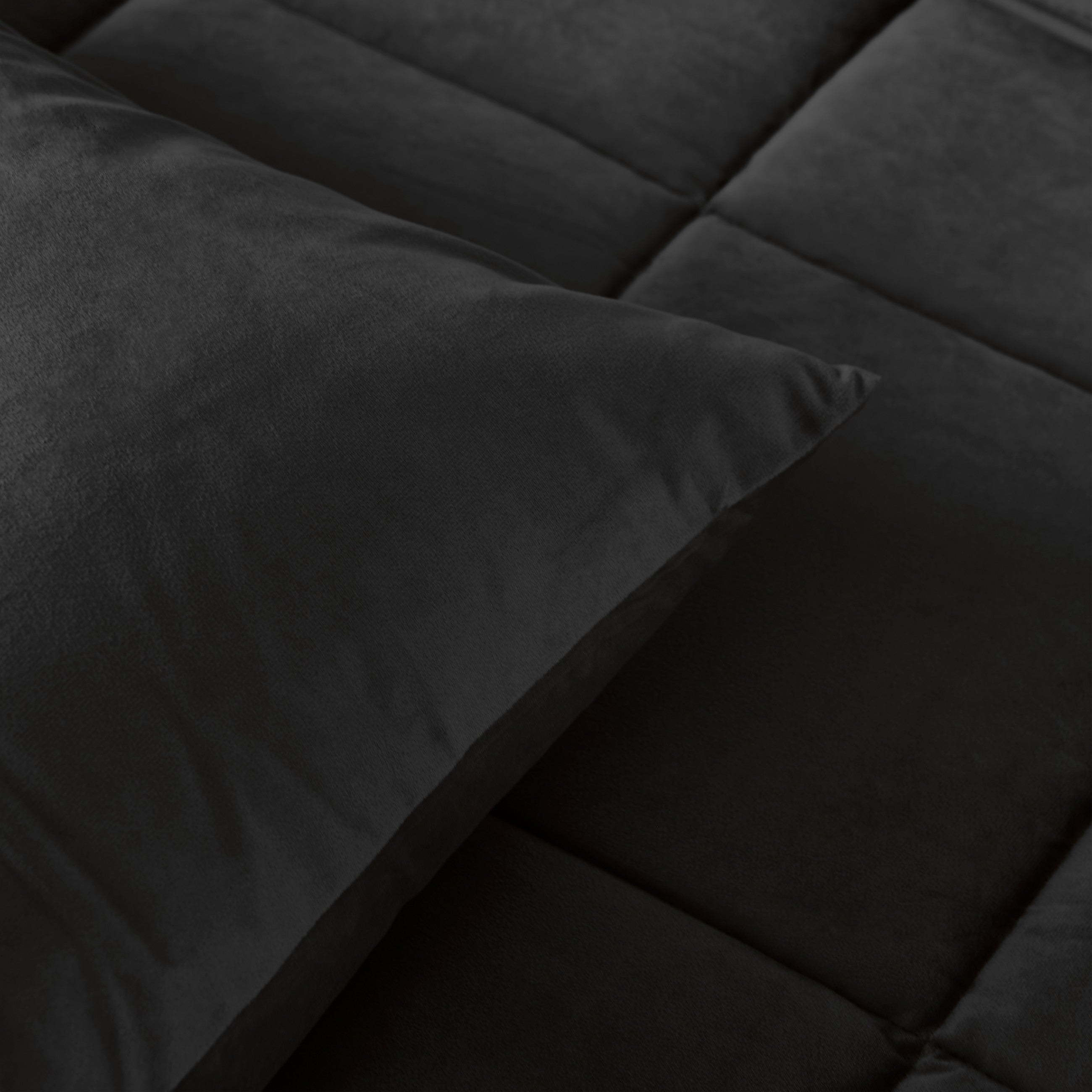 Sleeptime Dekbed en Overtrek in 1 - Velvet - Zwart