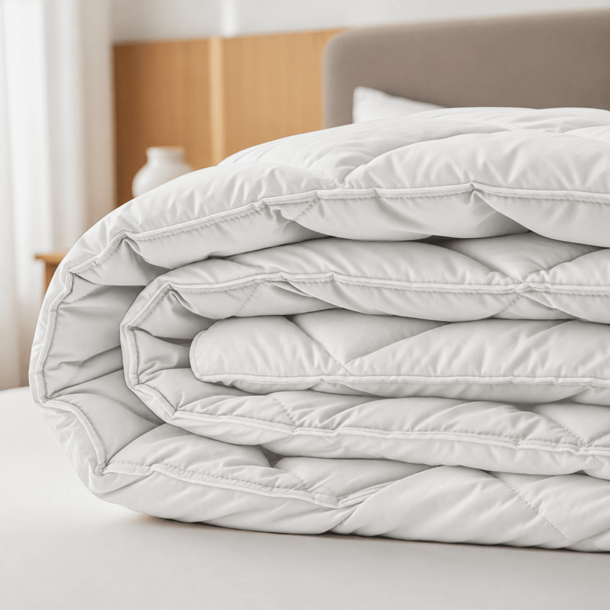 Dekbed en Overtrek in 1 - Diamond - Zacht & Wasbaar - Sleeptime - Beige - Dromen & Wonen
