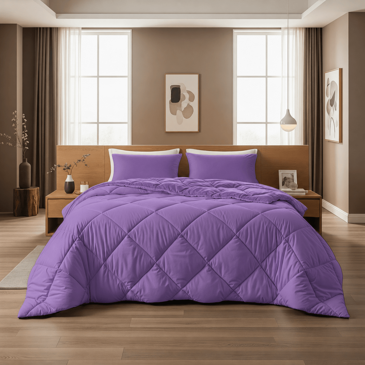 Dekbed en Overtrek in 1 - Diamond - Zacht & Wasbaar - Sleeptime - Lavendel - Dromen & Wonen