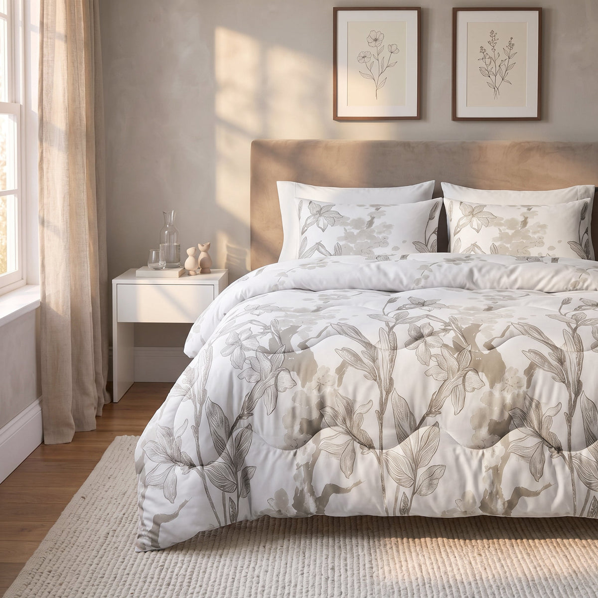 Dekbed en Overtrek in 1 – Flynn Wit – Sleeptime - Dromen & Wonen