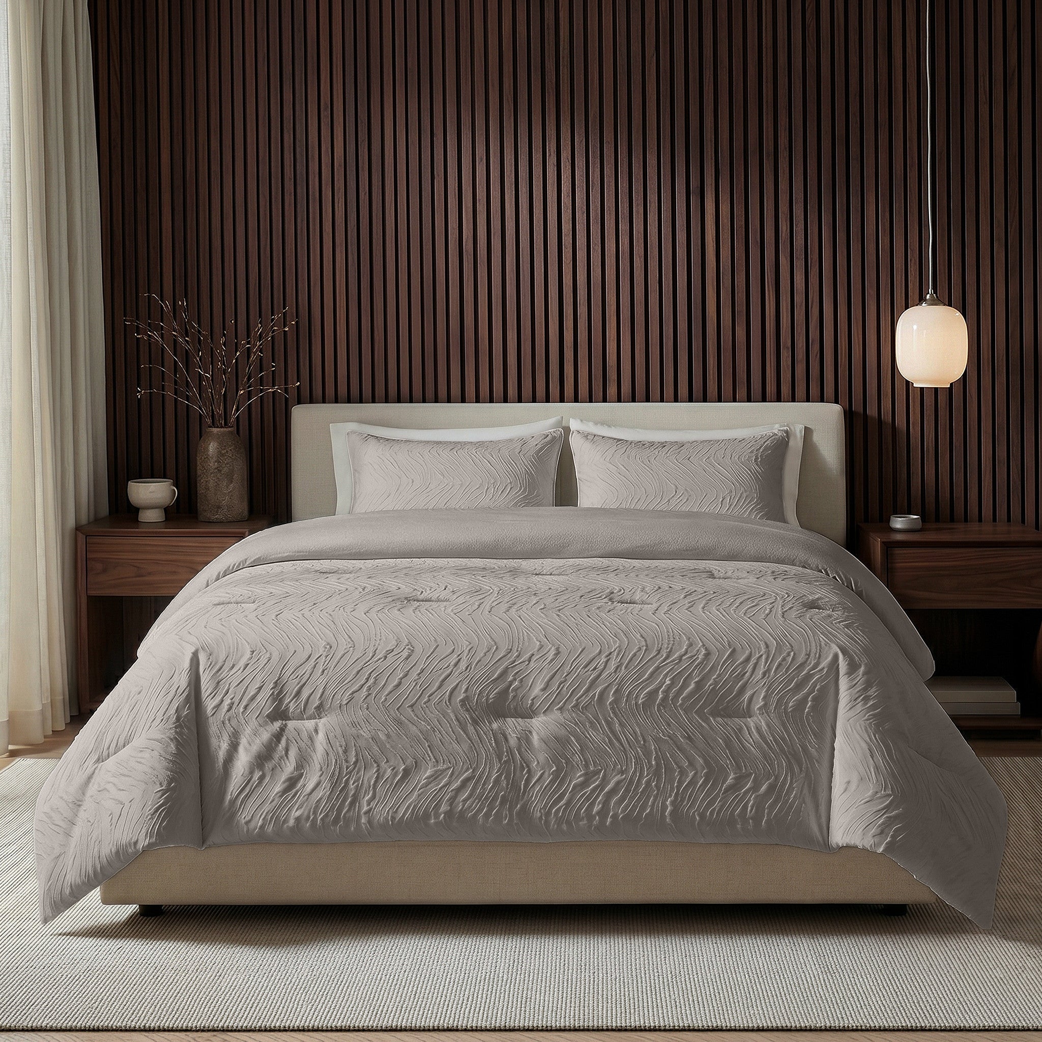 Dekbed en Overtrek in 1 – Hotel Chique - Salva – Taupe – Sleeptime - Dromen & Wonen