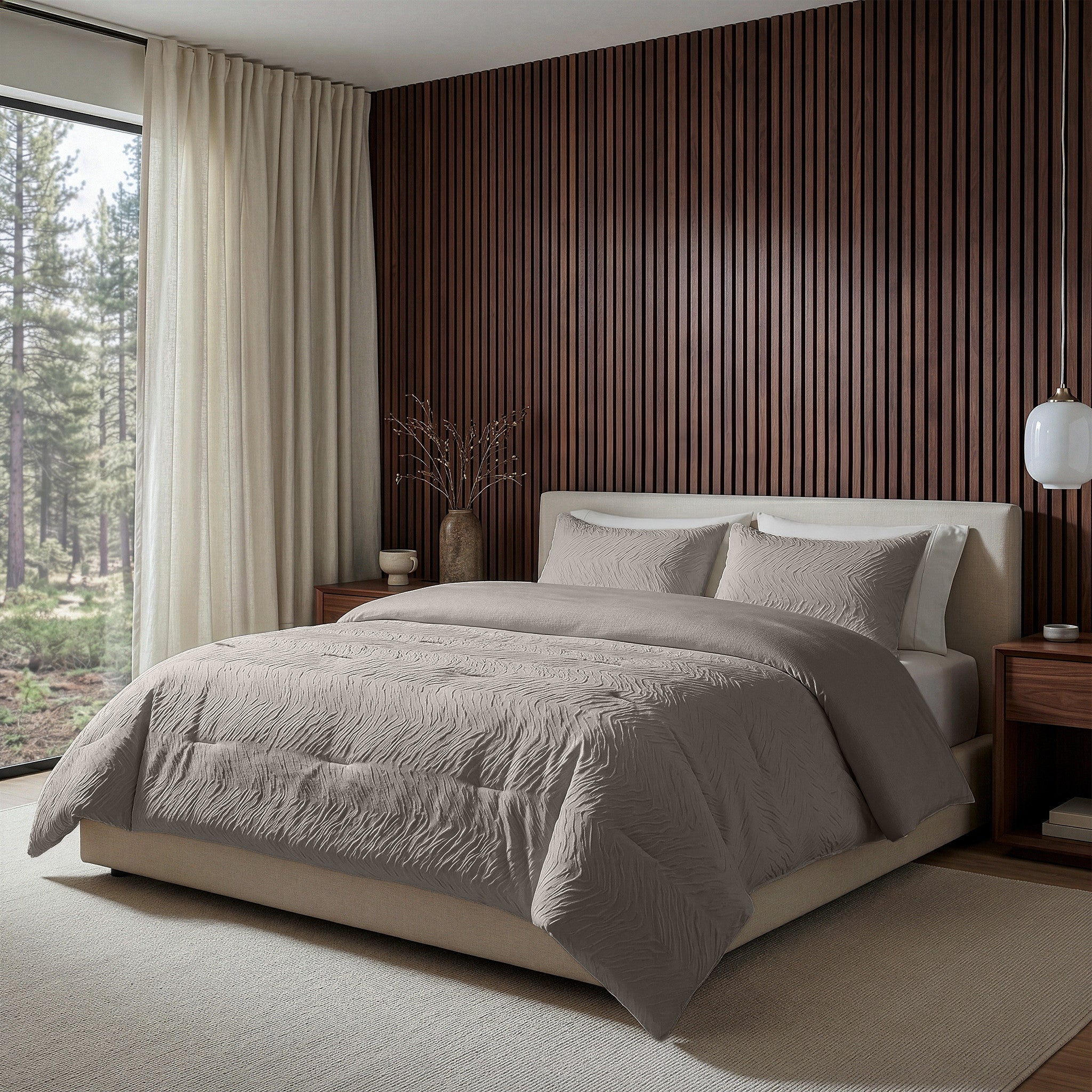 Dekbed en Overtrek in 1 – Hotel Chique - Salva – Taupe – Sleeptime - Dromen & Wonen