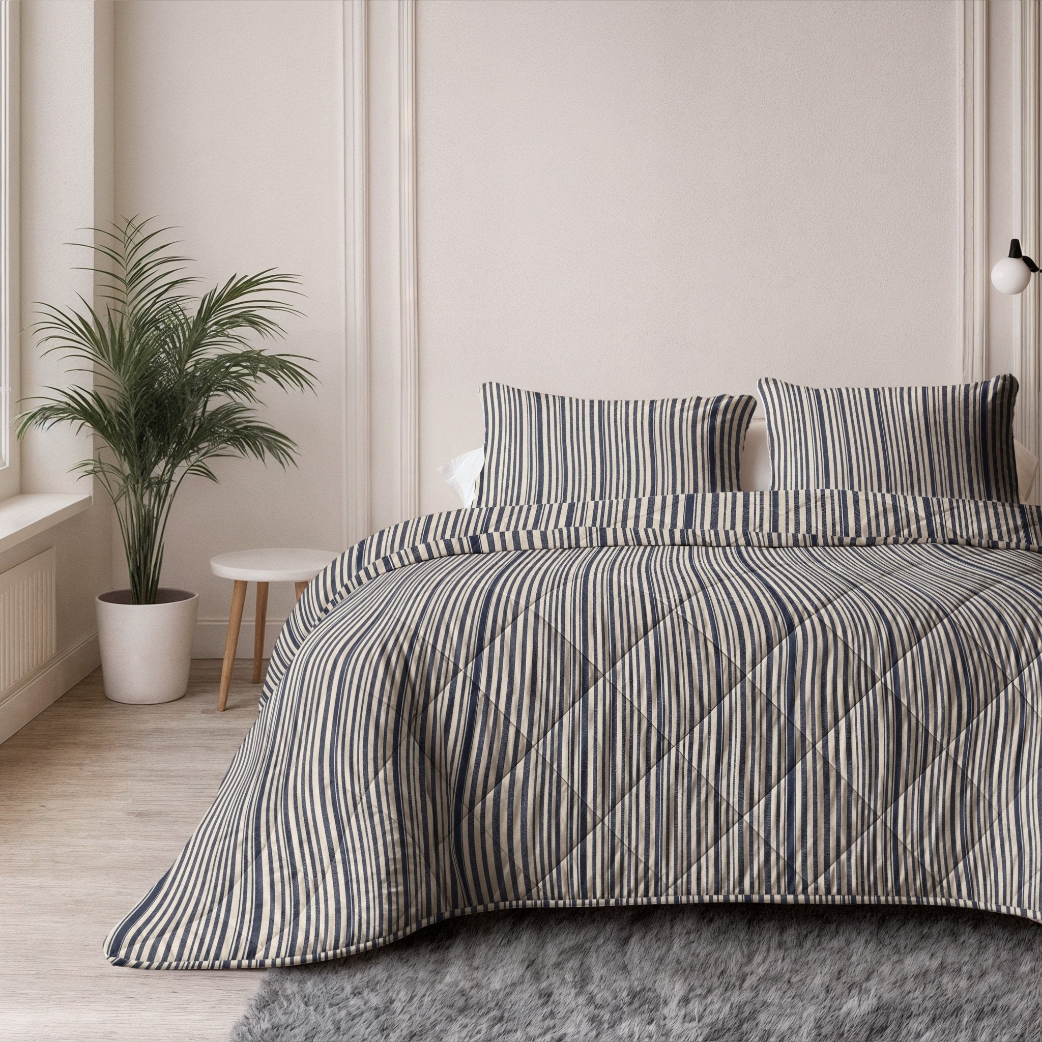 Dekbed en Overtrek in 1 – Katoen - Stripy – Sleeptime - Dromen & Wonen