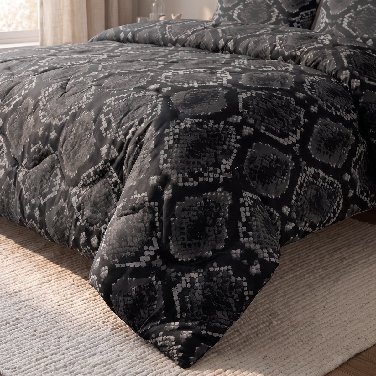 Dekbed en Overtrek in 1 – Riley Anthraciet – Sleeptime - Dromen & Wonen