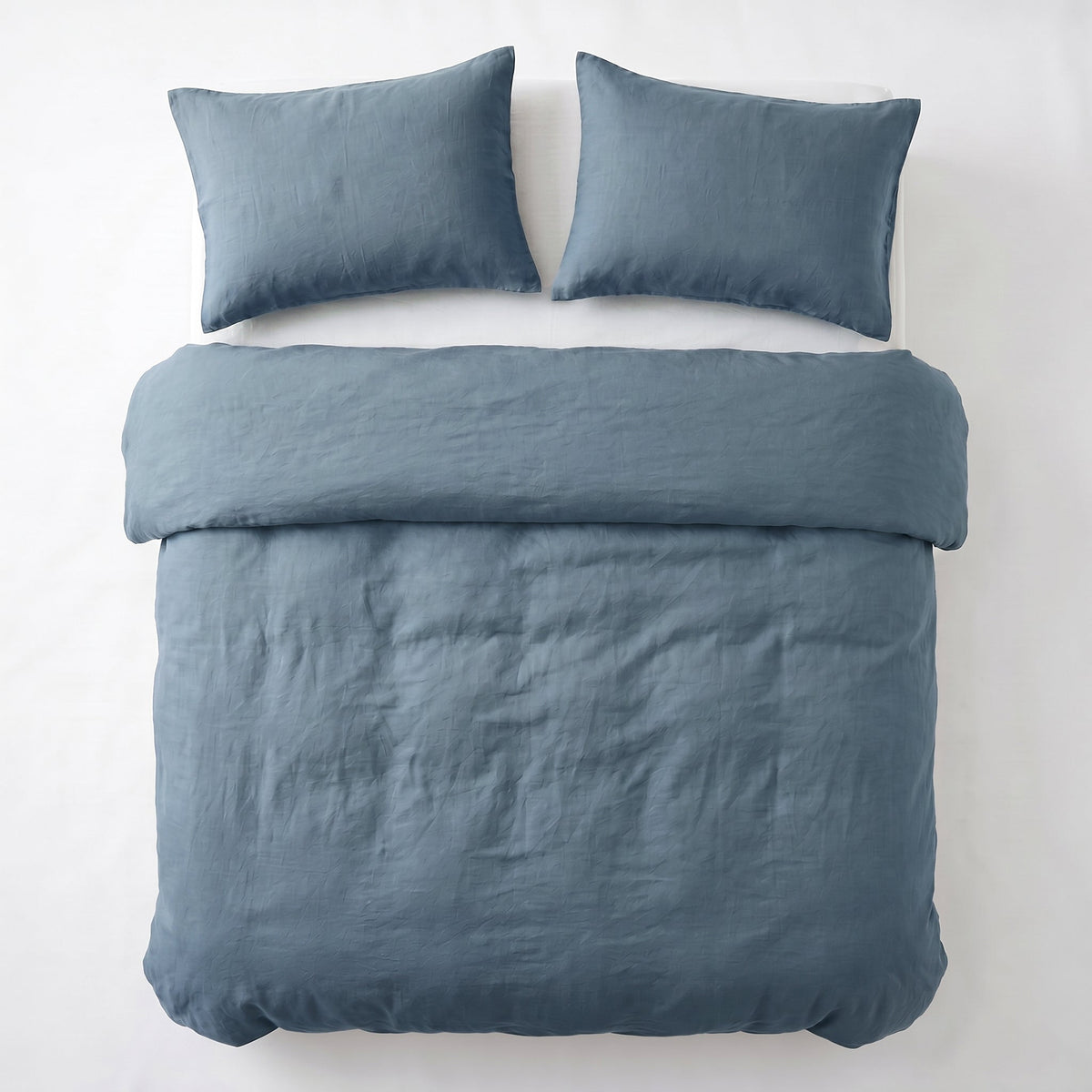 Dekbedovertrek Stone Washed - 100% Gewassen Katoen - Blue - Dreamhouse - Dromen & Wonen