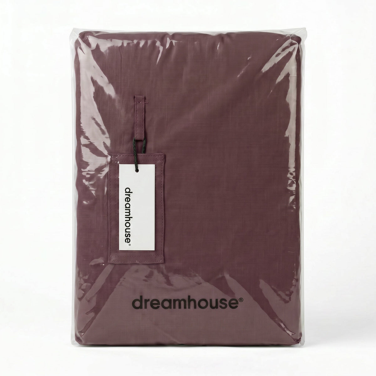 Dekbedovertrek Stone Washed - 100% Gewassen Katoen - Burgundy - Dreamhouse - Dromen & Wonen