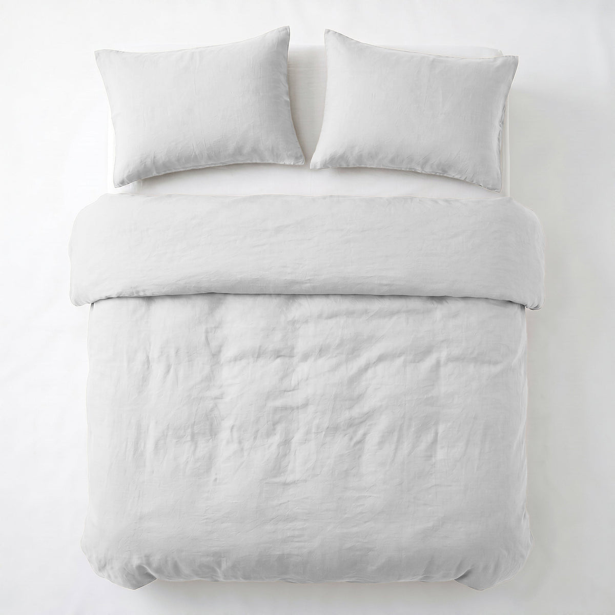 Dekbedovertrek Stone Washed - 100% Gewassen Katoen - White - Dreamhouse - Dromen & Wonen