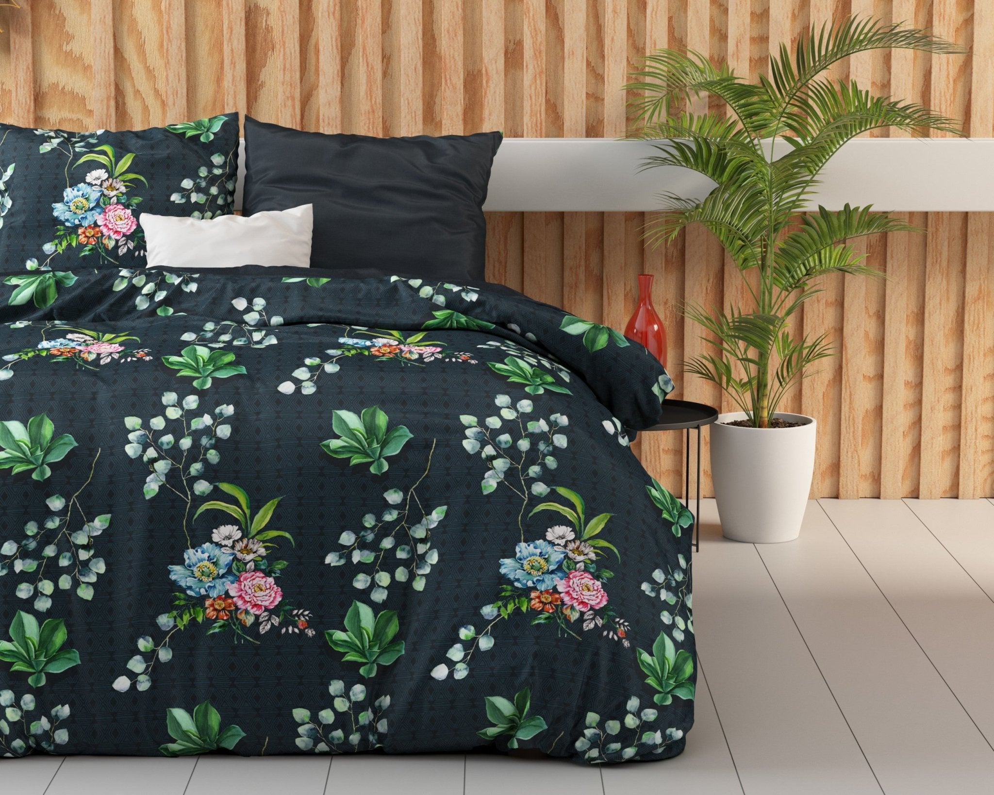 Dreamhouse Nature Leaves Green Dekbedovertrek - Dromen & Wonen