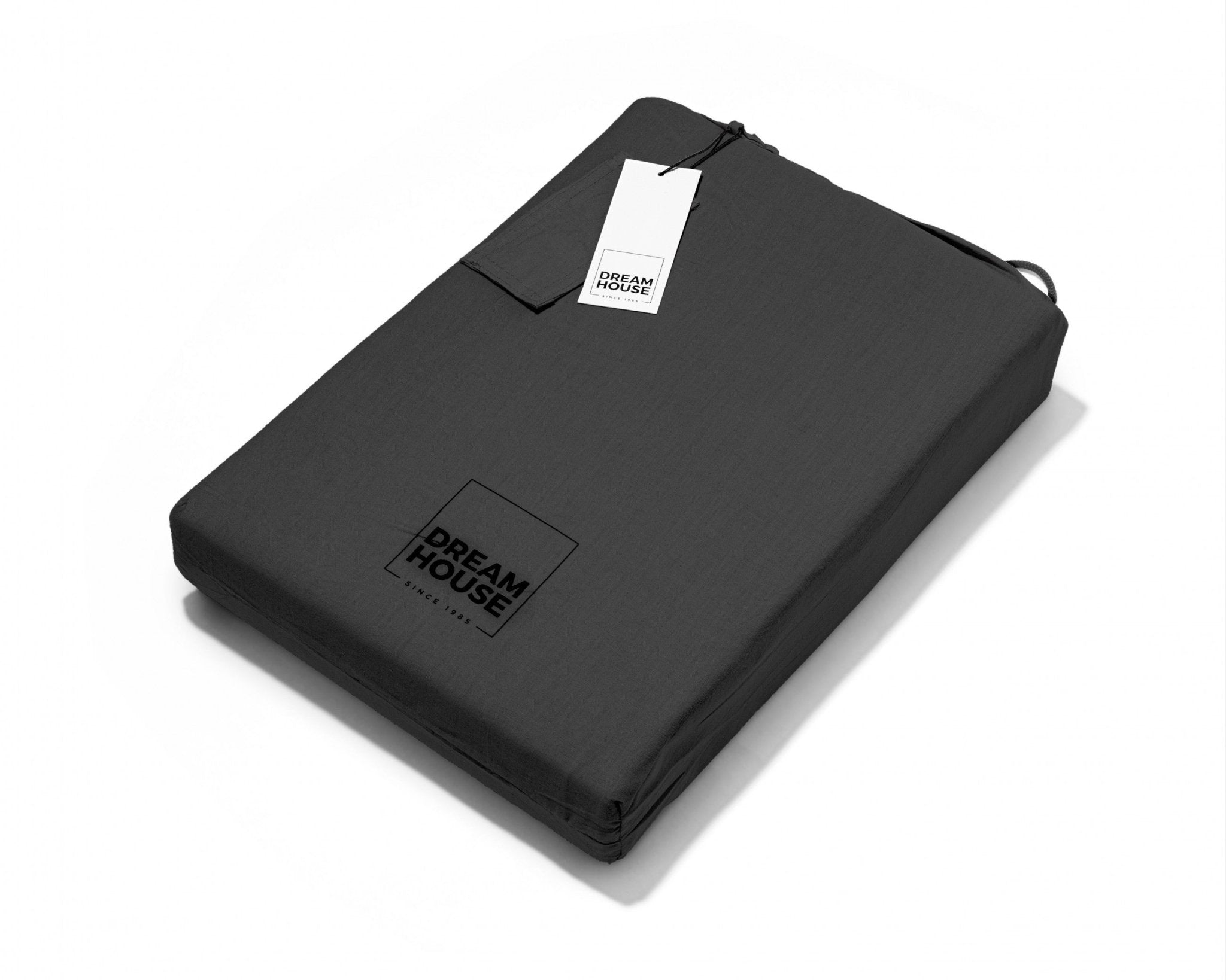 Dreamhouse Stone Washed Antraciet Dekbedovertrek - Dromen & Wonen