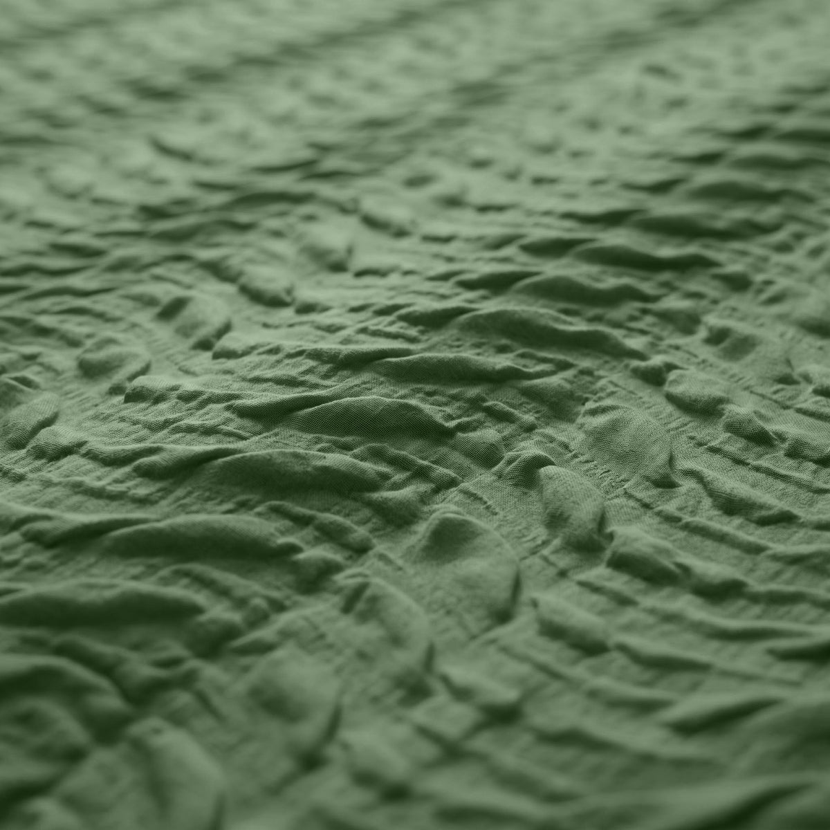 Embossed Dekbedovertrek Groen – Curve 3D Reliëf – Zacht Microvezel met Kussenslopen – Sleeptime - Dromen & Wonen