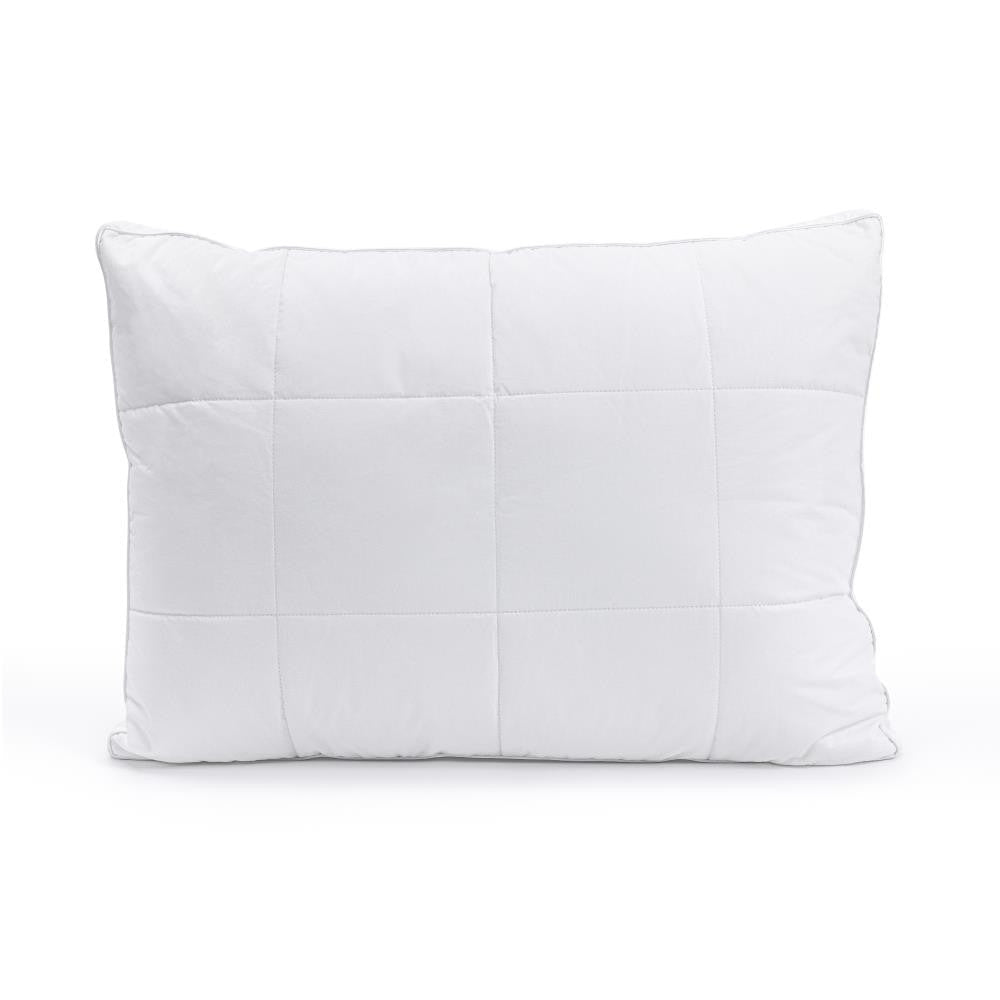 Ganzenveren Hoofdkussen 50x70 cm – 3-Kamer met Microgel – Perkal Katoen – Dreamhouse - Dromen & Wonen