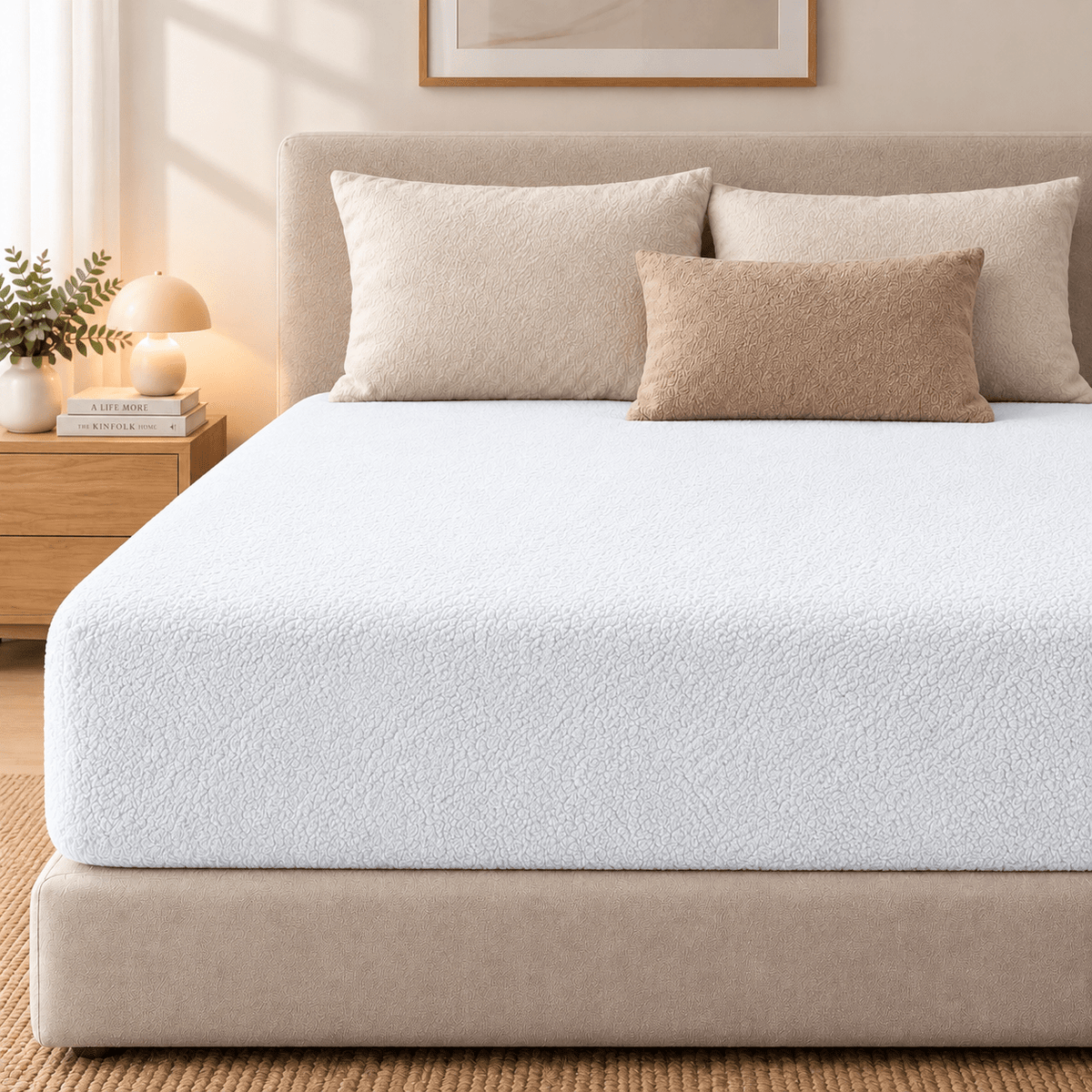 Hoeslaken Teddy – Extra Warm & Superzacht – Wit – Sleeptime - Dromen & Wonen