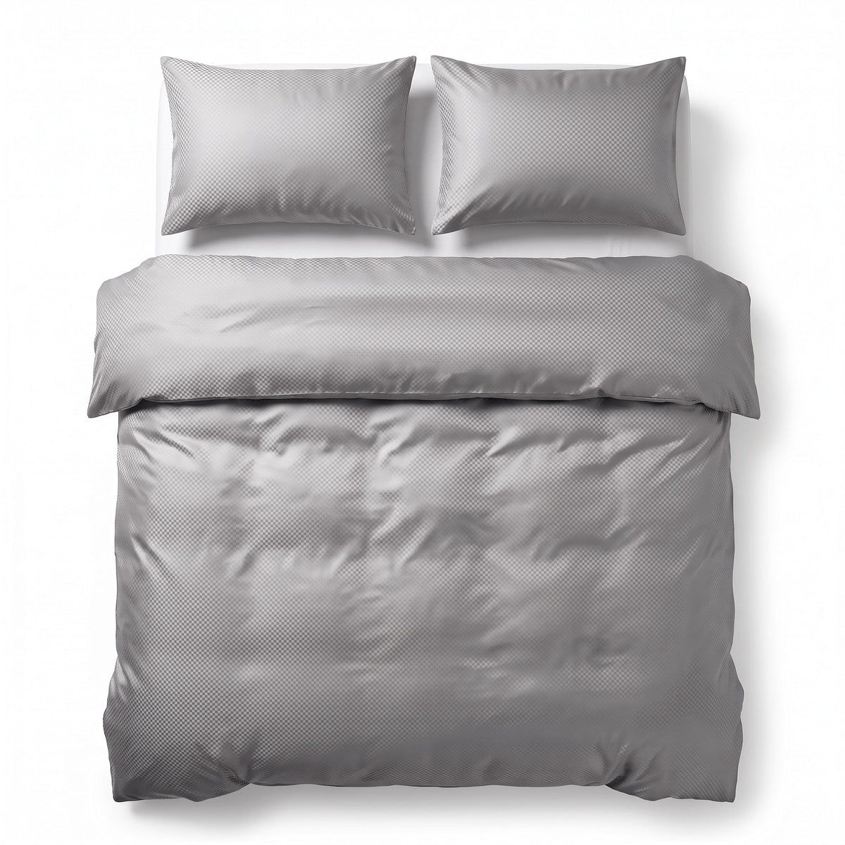 Hotel Dekbedovertrek – Luxe Satijnlook Micropercal – Grijs – Sleeptime - Dromen & Wonen