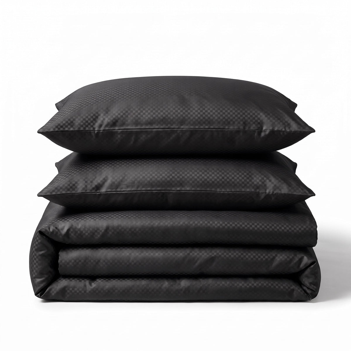 Hotel Dekbedovertrek – Luxe Satijnlook Micropercal – Zwart – Sleeptime - Dromen & Wonen