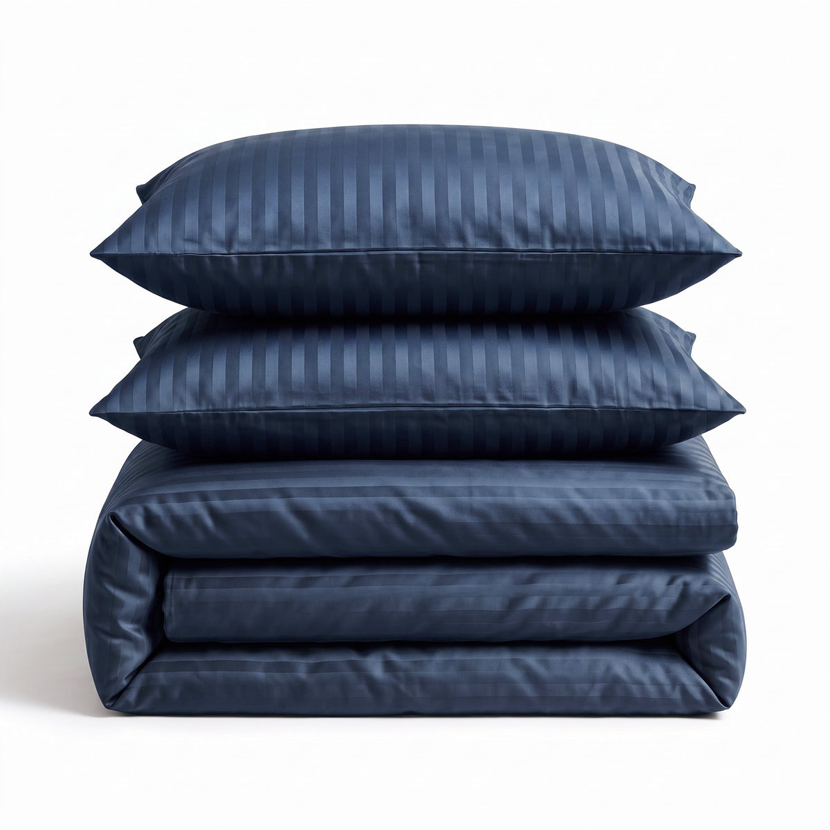 Hotel Dekbedovertrek – Luxe Strepen – Blauw – Sleeptime - Dromen & Wonen