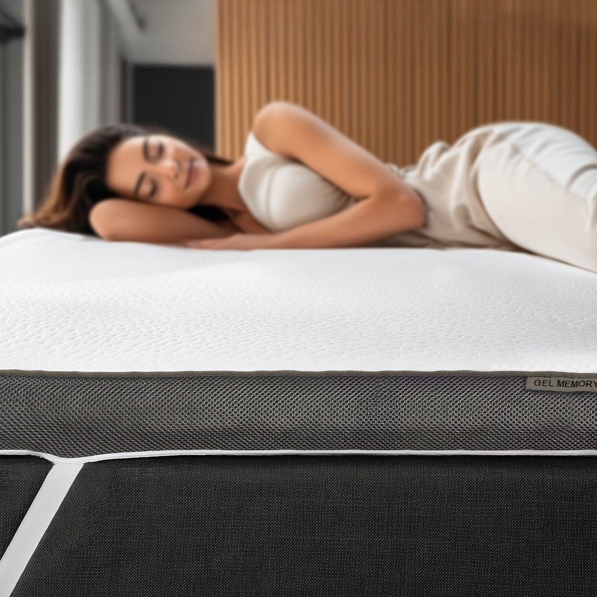 Hybrid Gel Traagschuim Topper - Dromen & Wonen