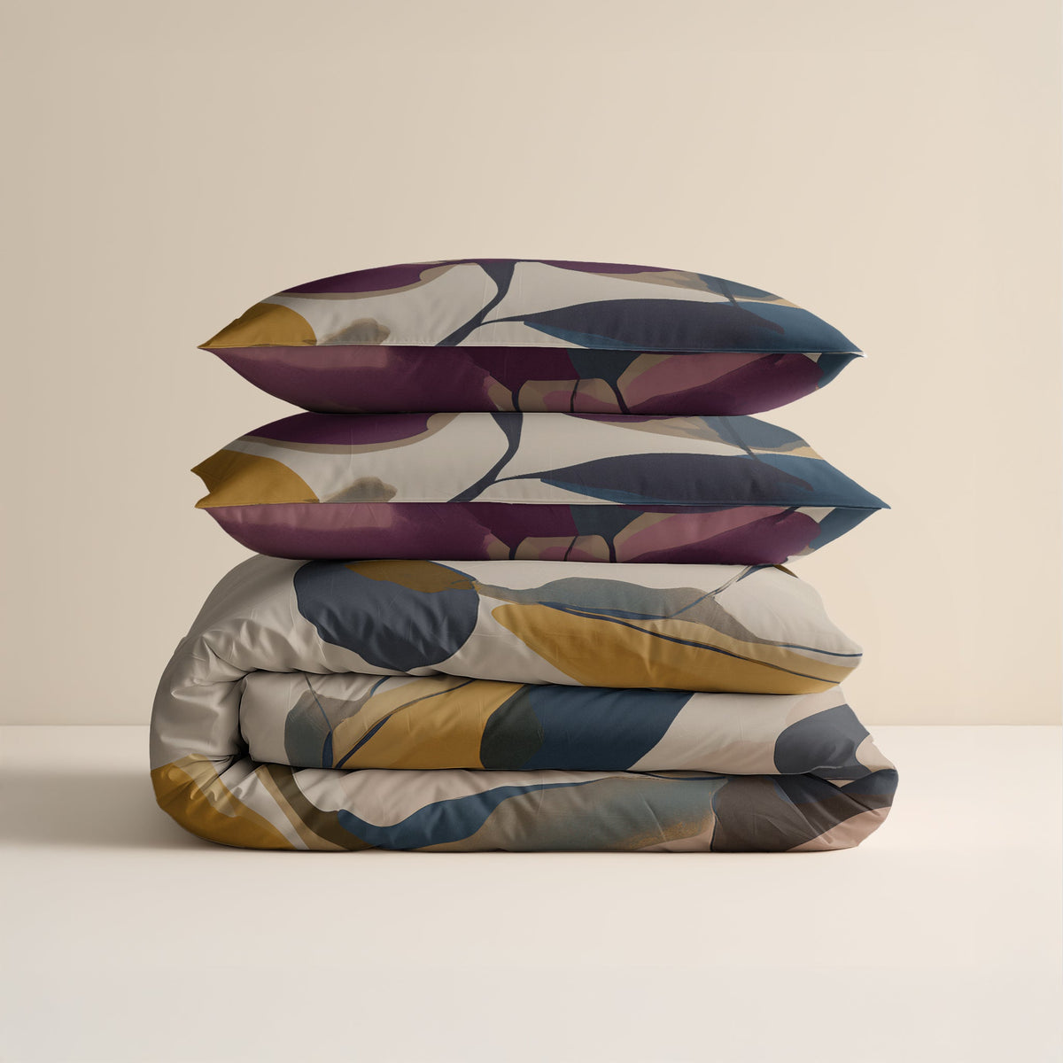Katoen Flanel Dekbedovertrek Beige – Chelsea – Warm & Zacht met Kussenslopen – Dreamhouse - Dromen & Wonen