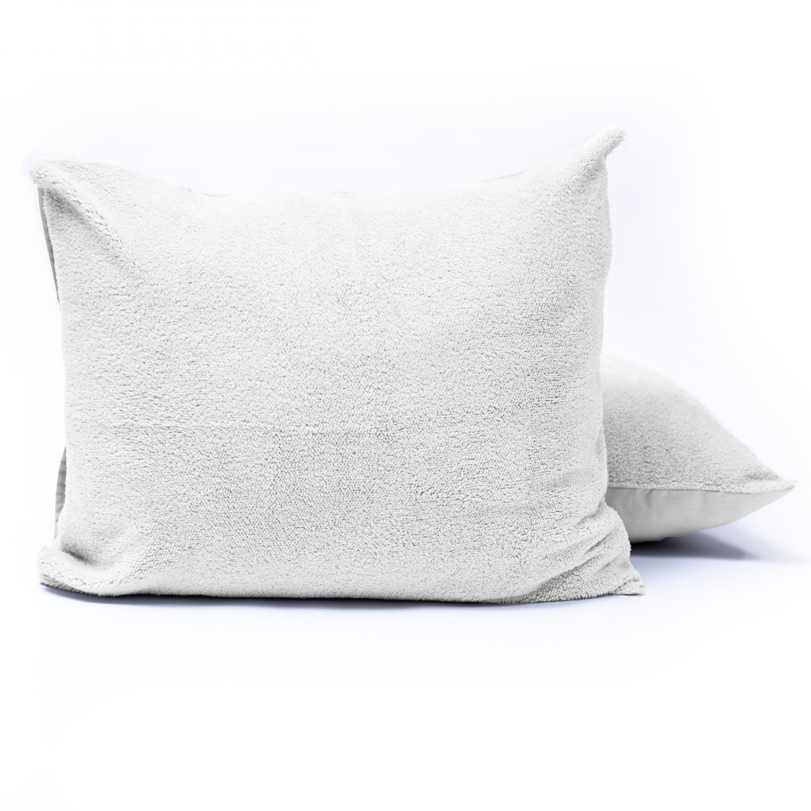 Kussensloop - 2 Stuks - Teddyfleece - Wit - 60x70 - Dromen & Wonen