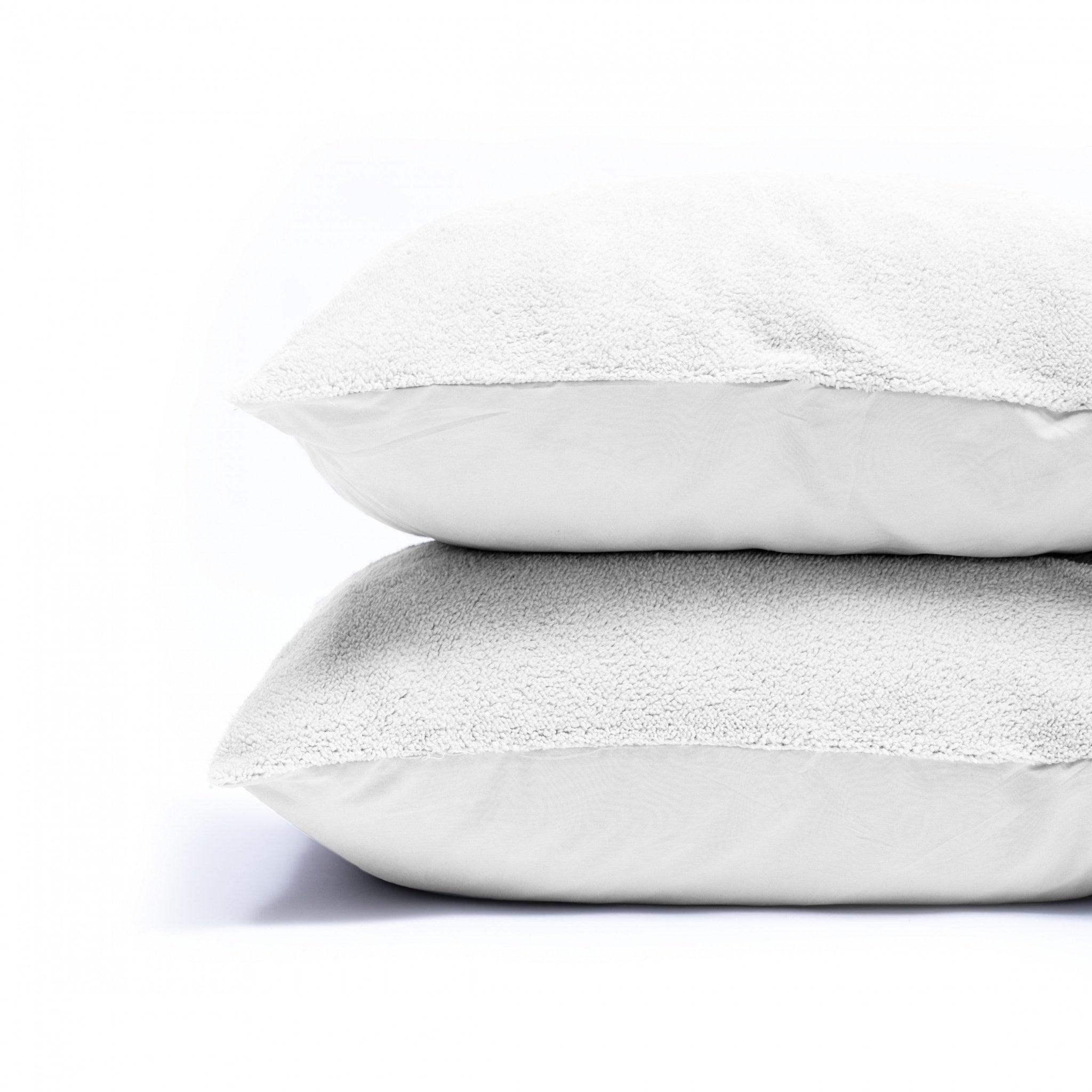 Kussensloop - 2 Stuks - Teddyfleece - Wit - 60x70 - Dromen & Wonen