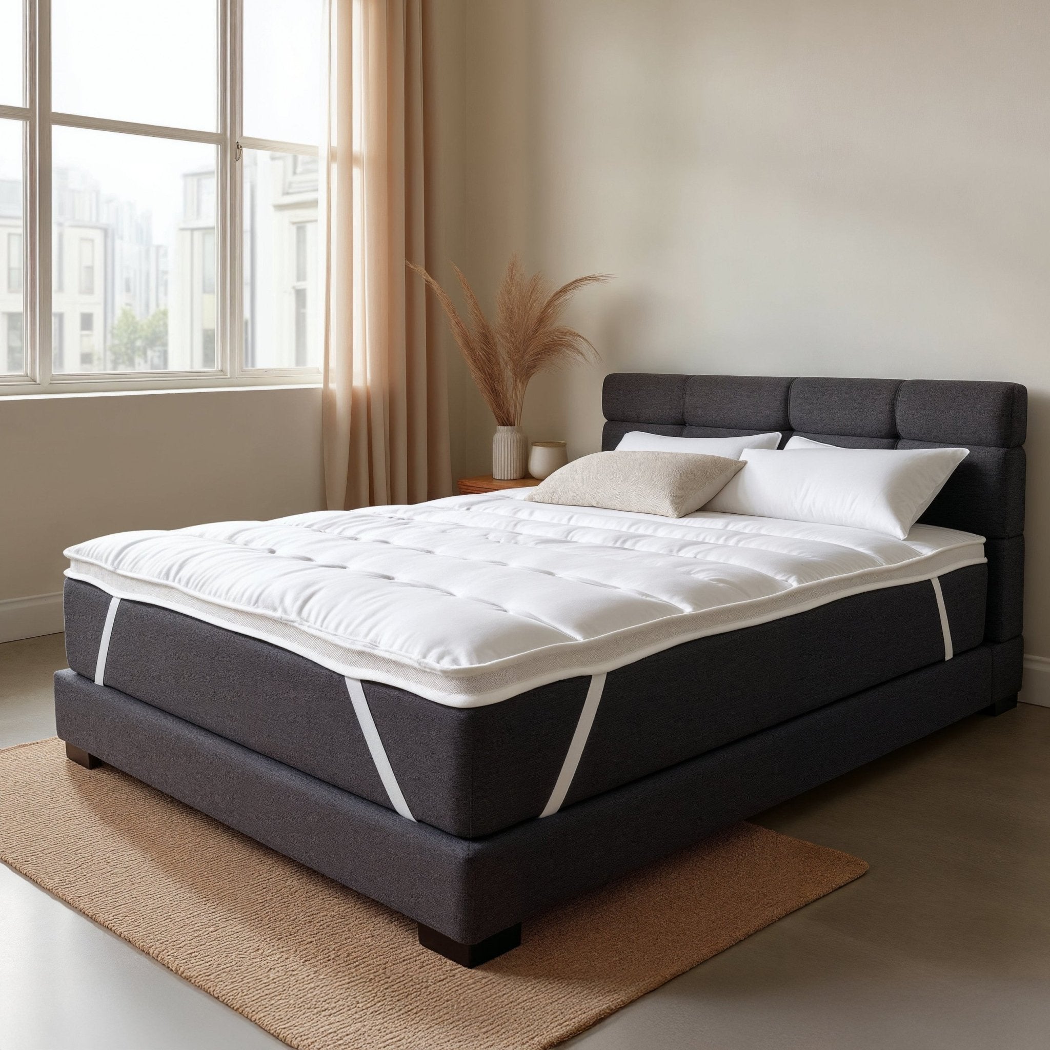leeptime 3D Air Dual Layer Hotel Mattress Topper – Luxe Micropercal Oplegmatras 5 - 6 cm - Dromen & Wonen