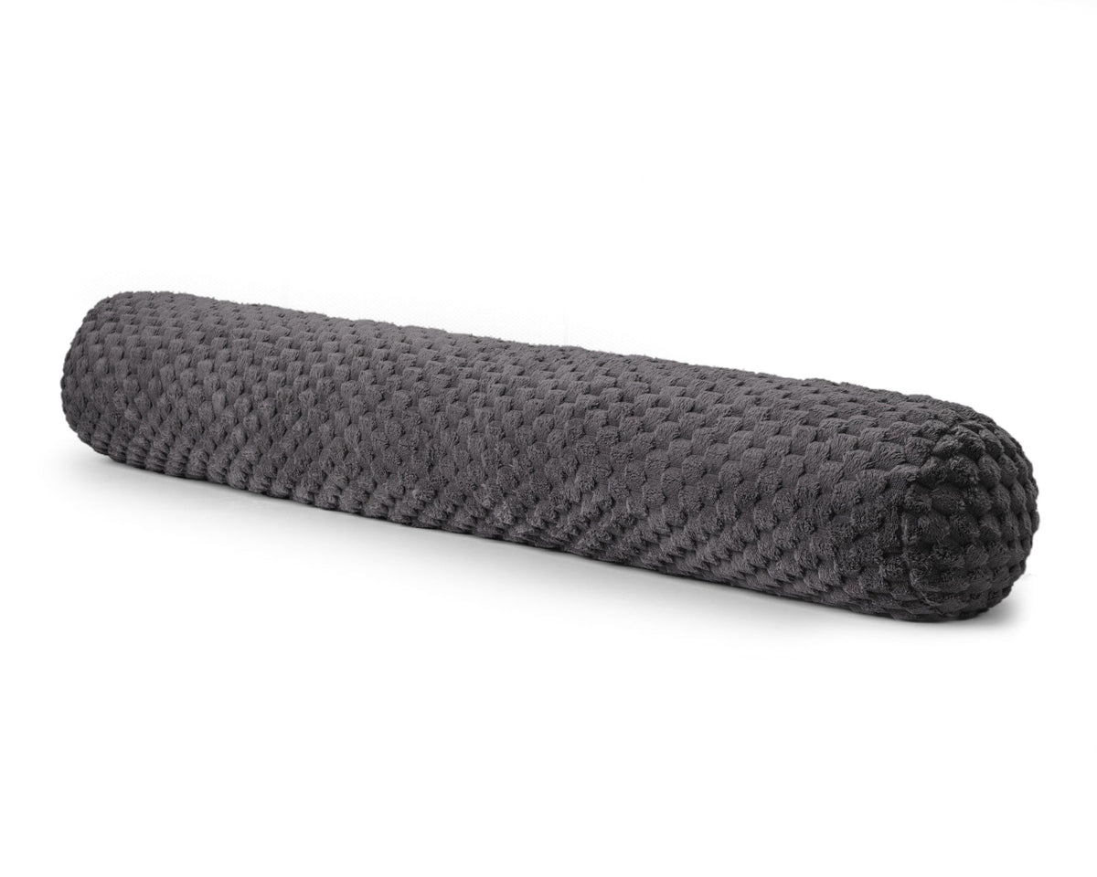 Lichaamskussen Antraciet 140 cm – Jacquard Flanel Bodypillow – Sleeptime - Dromen & Wonen
