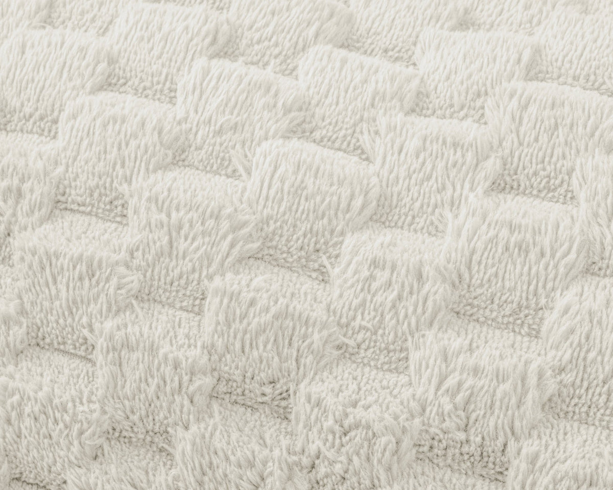 Lichaamskussen Creme 140 cm – Jacquard Flanel Bodypillow – Sleeptime - Dromen & Wonen