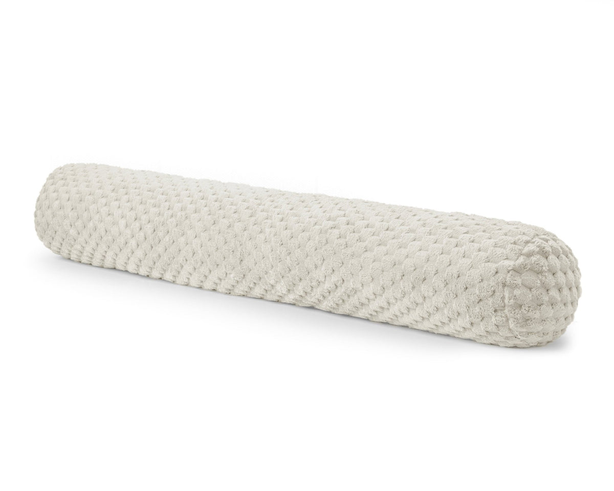 Lichaamskussen Creme 140 cm – Jacquard Flanel Bodypillow – Sleeptime - Dromen & Wonen