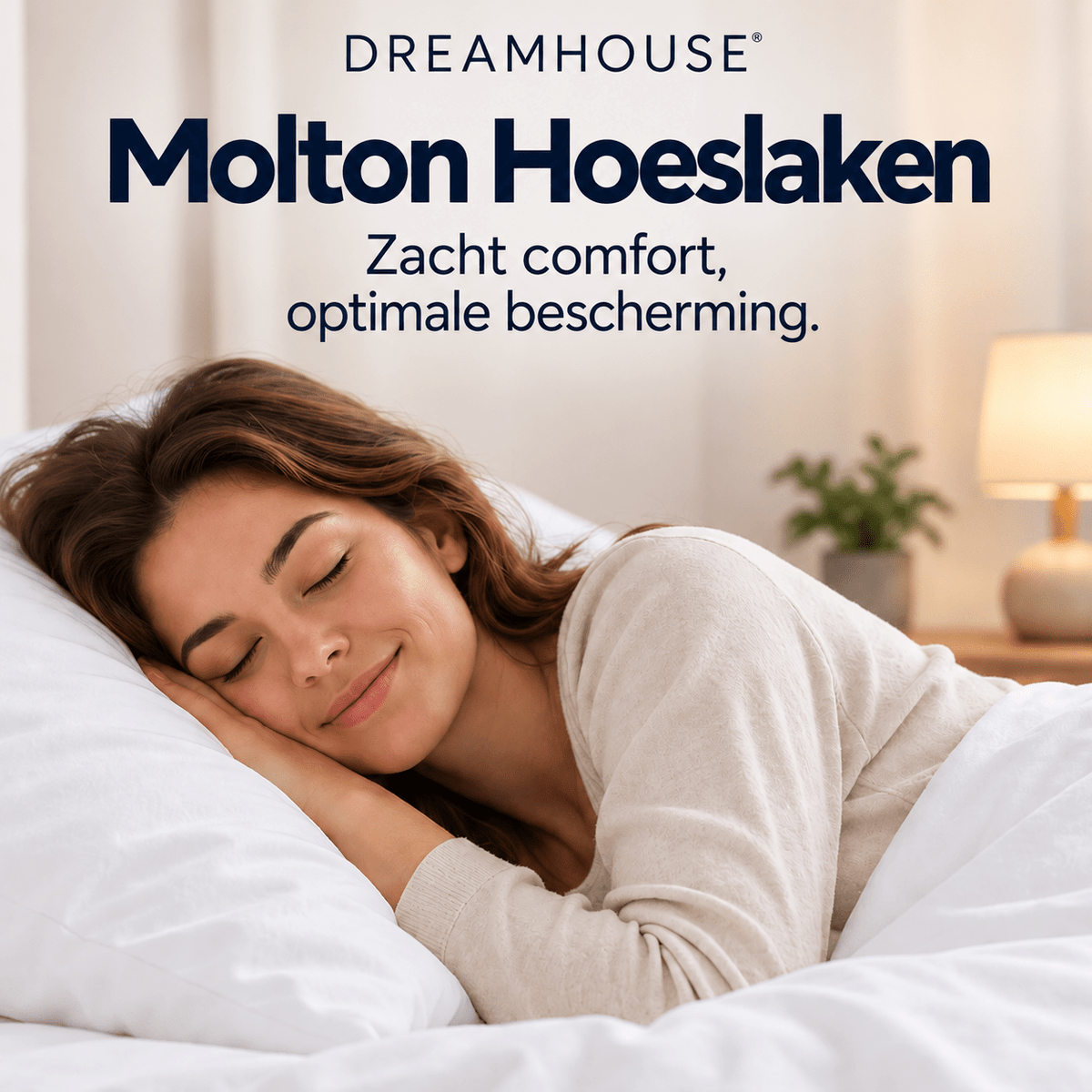 Molton Hoeslaken – Beschermt je Matras tegen Vocht – Wit – Dreamhouse - Dromen & Wonen