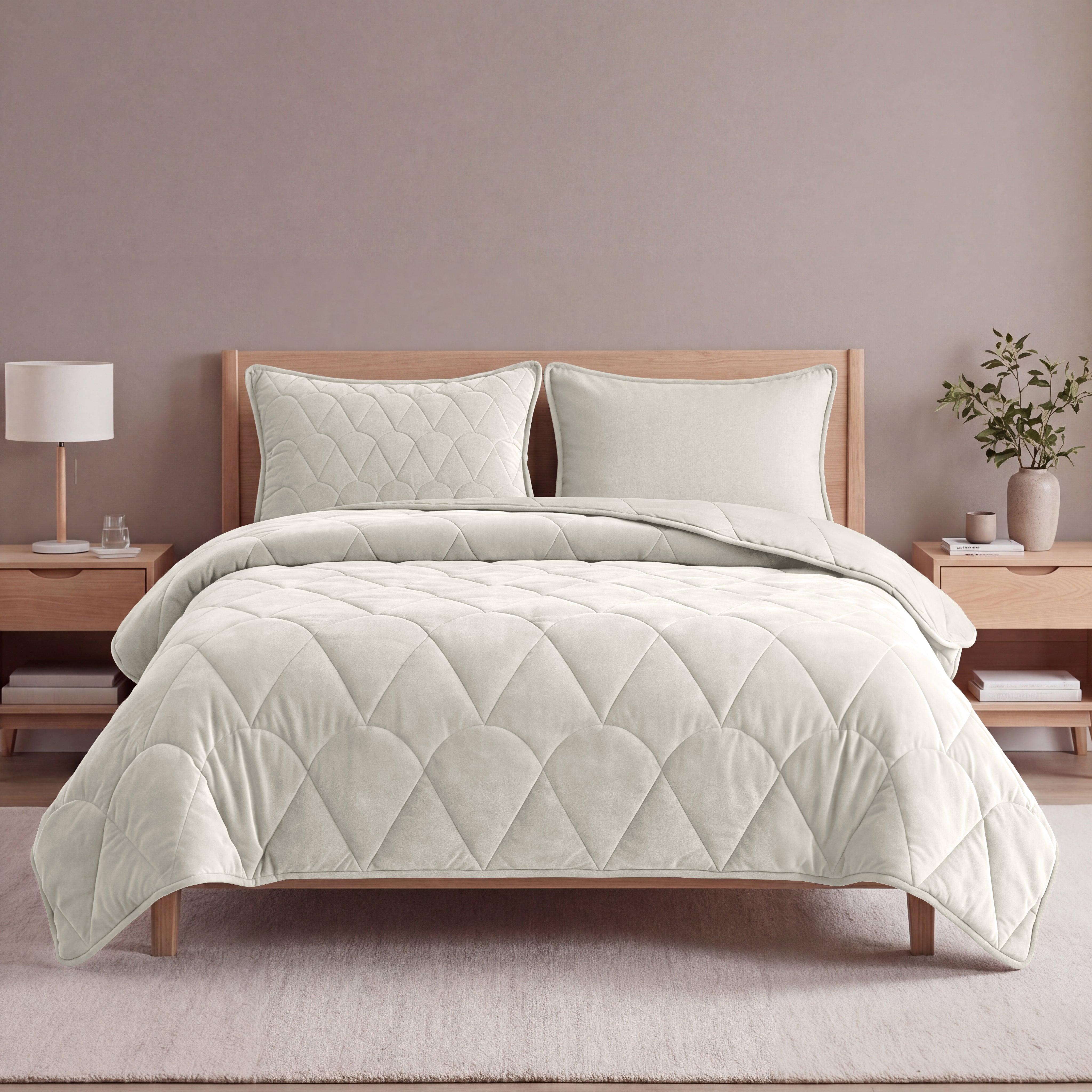 Sleeptime Dekbed en Overtrek in 1 - Velvet - Beige