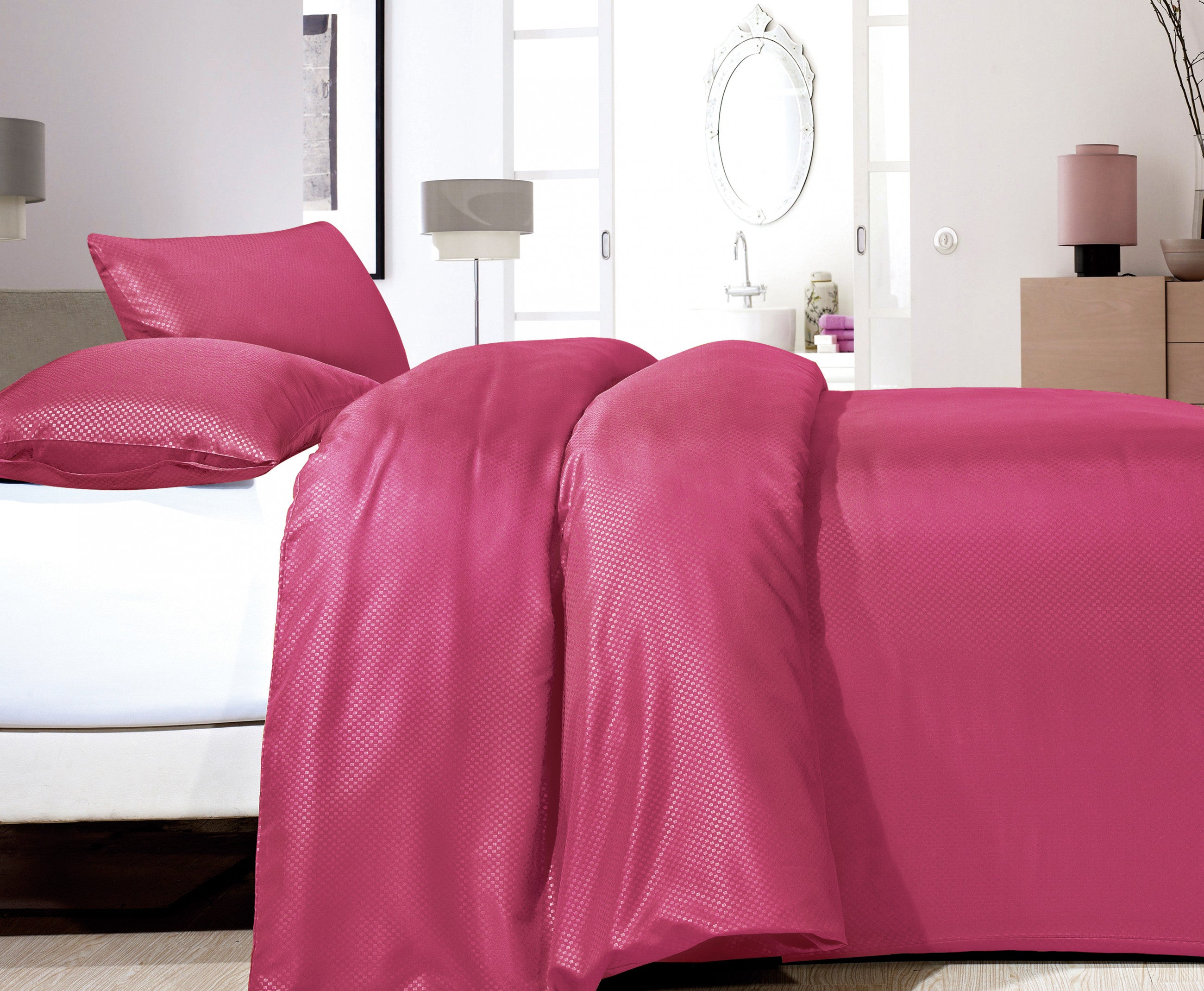 Zensation Satin Point Roze Dekbedovertrek
