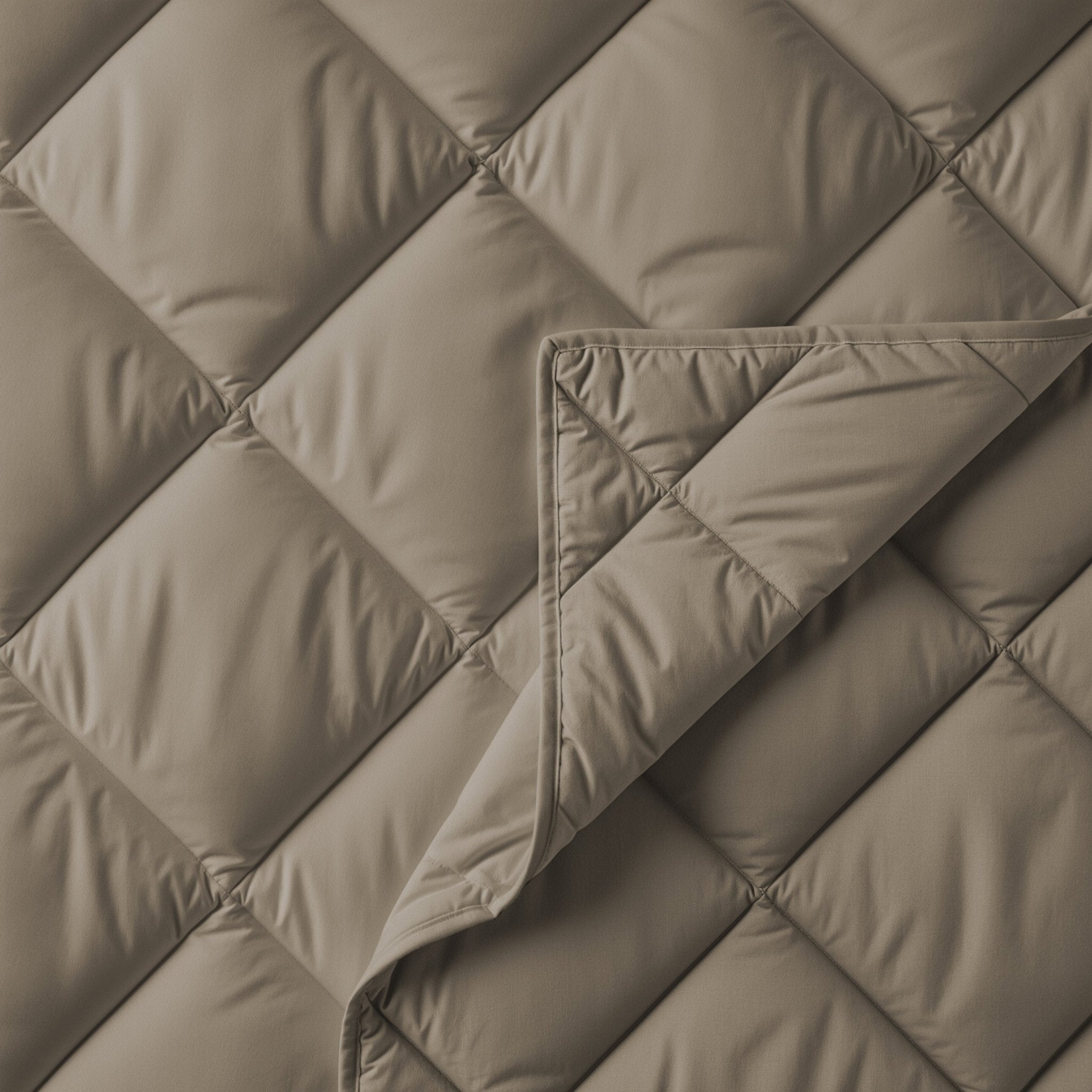 Sleeptime Dekbed en Overtrek in 1 - Diamond - Taupe - Dromen & Wonen