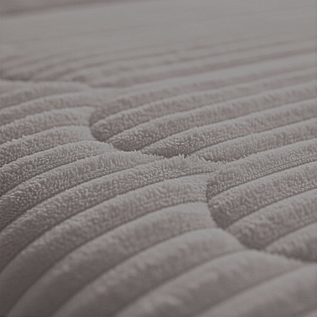 Sleeptime Dekbed en Overtrek in 1 - Flanel Rib - Taupe/Grijs - Dromen & Wonen